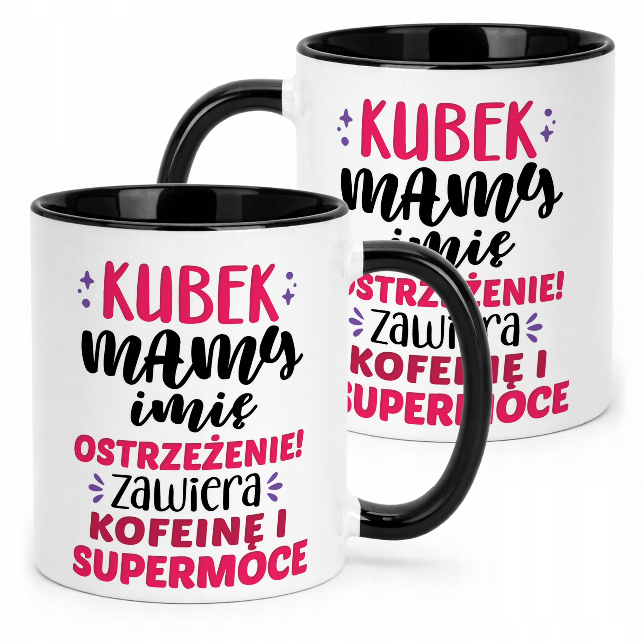 Kubek Czarny Personalizowany Dzień Matki Dla Mamy Prezent Upominek