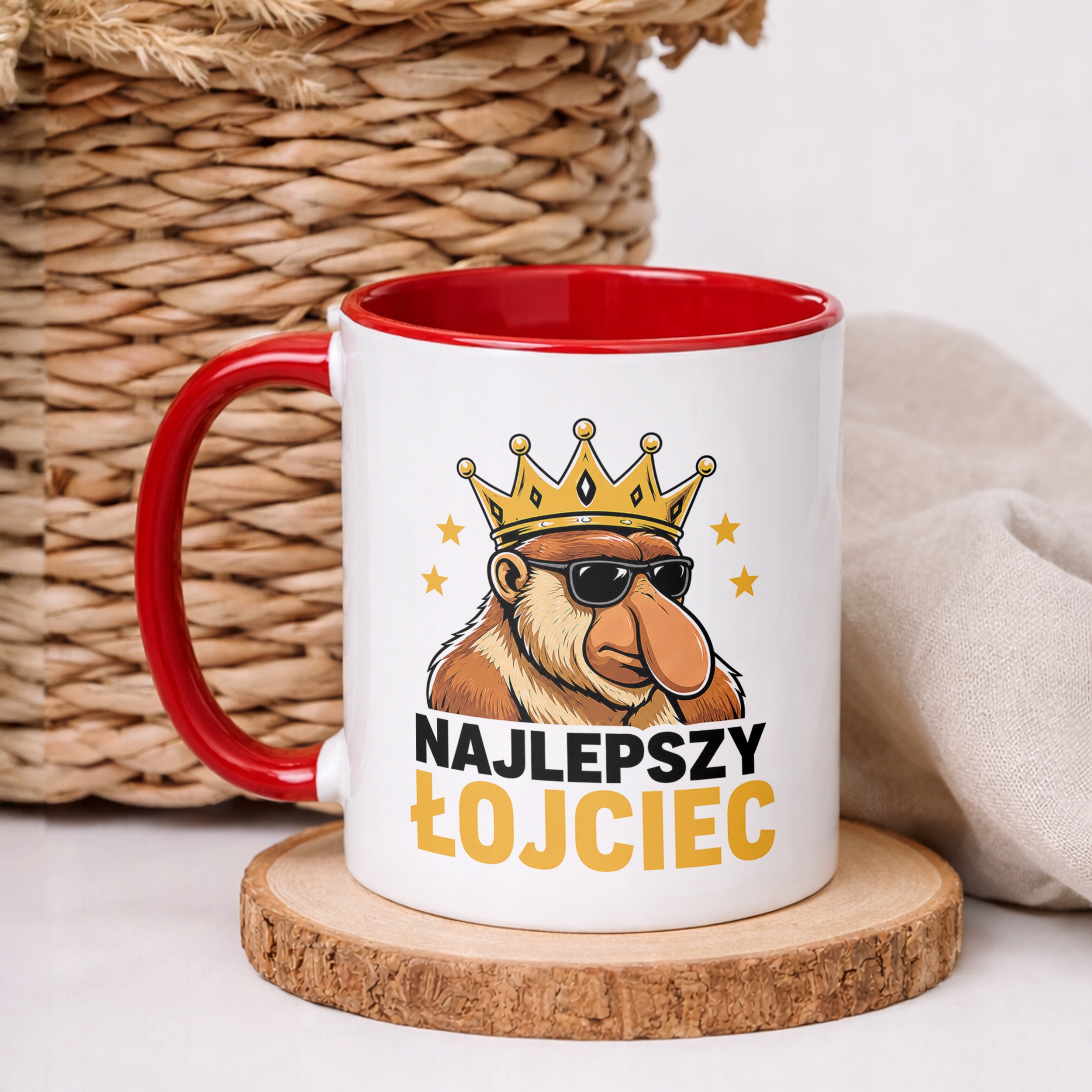 Kubek Czerwony Dzień Ojca prezent dla taty miły upominek
