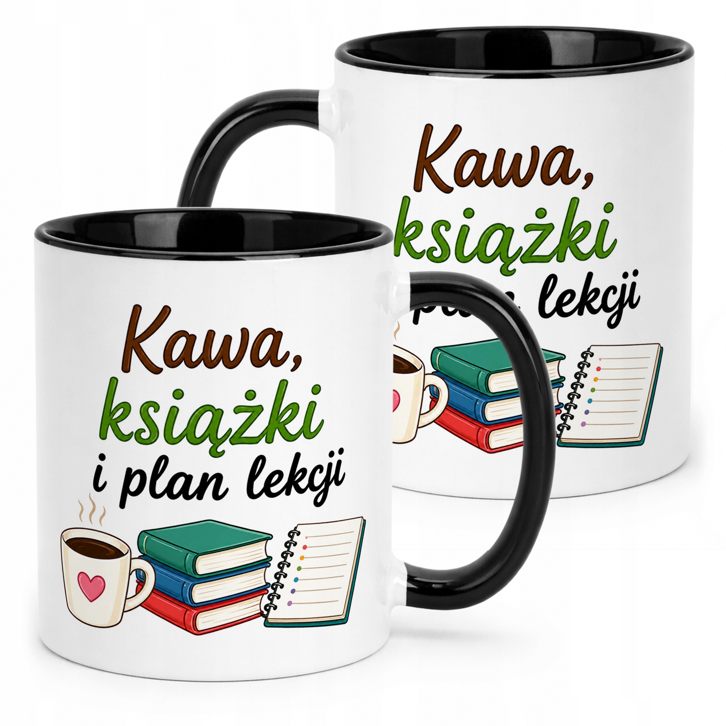 Kubek Czarny Dzień Nauczyciela Prezent Upominek Szkoła