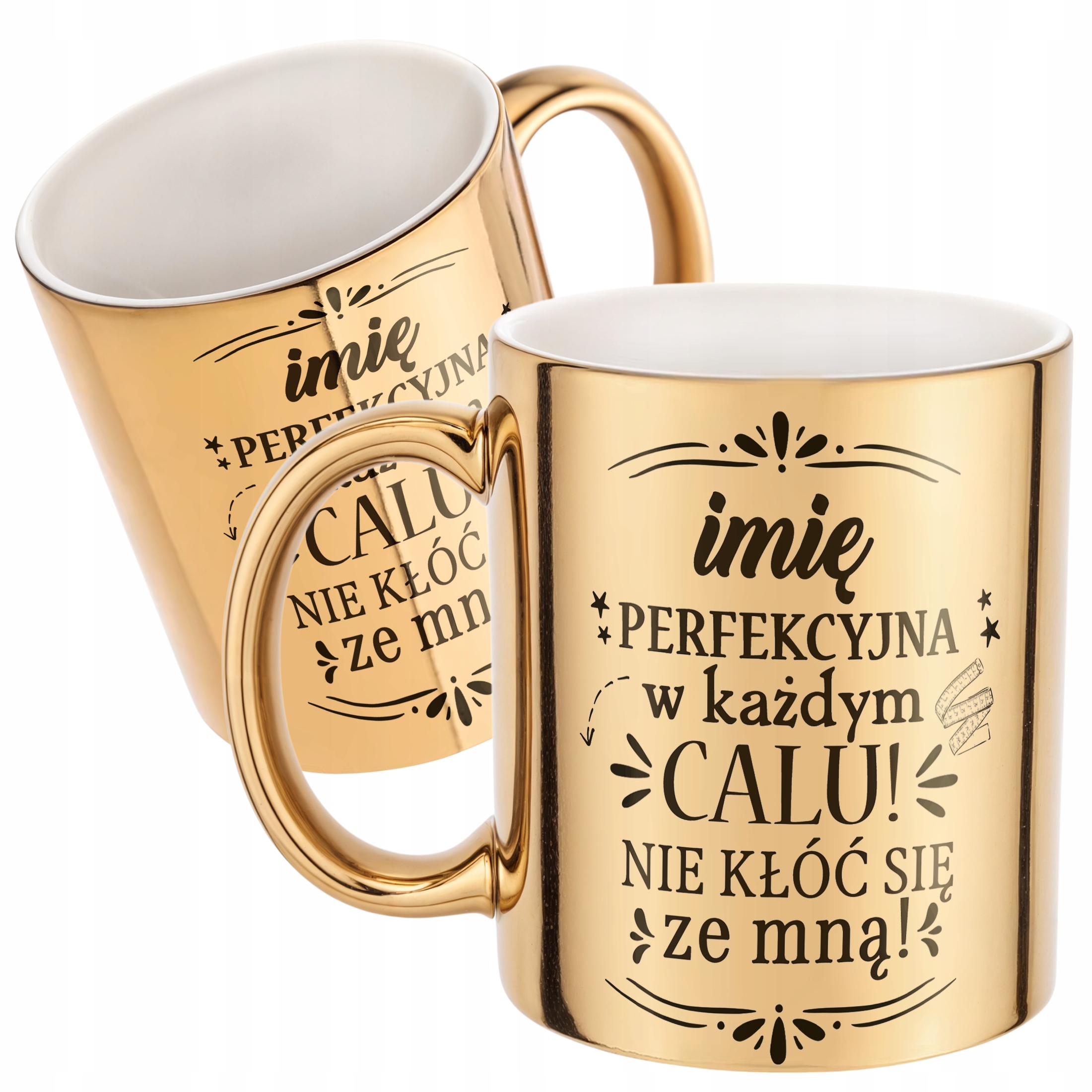 Złote Kubek prezent Personalizowany Dzień Kobiet super prezent dla kobiety