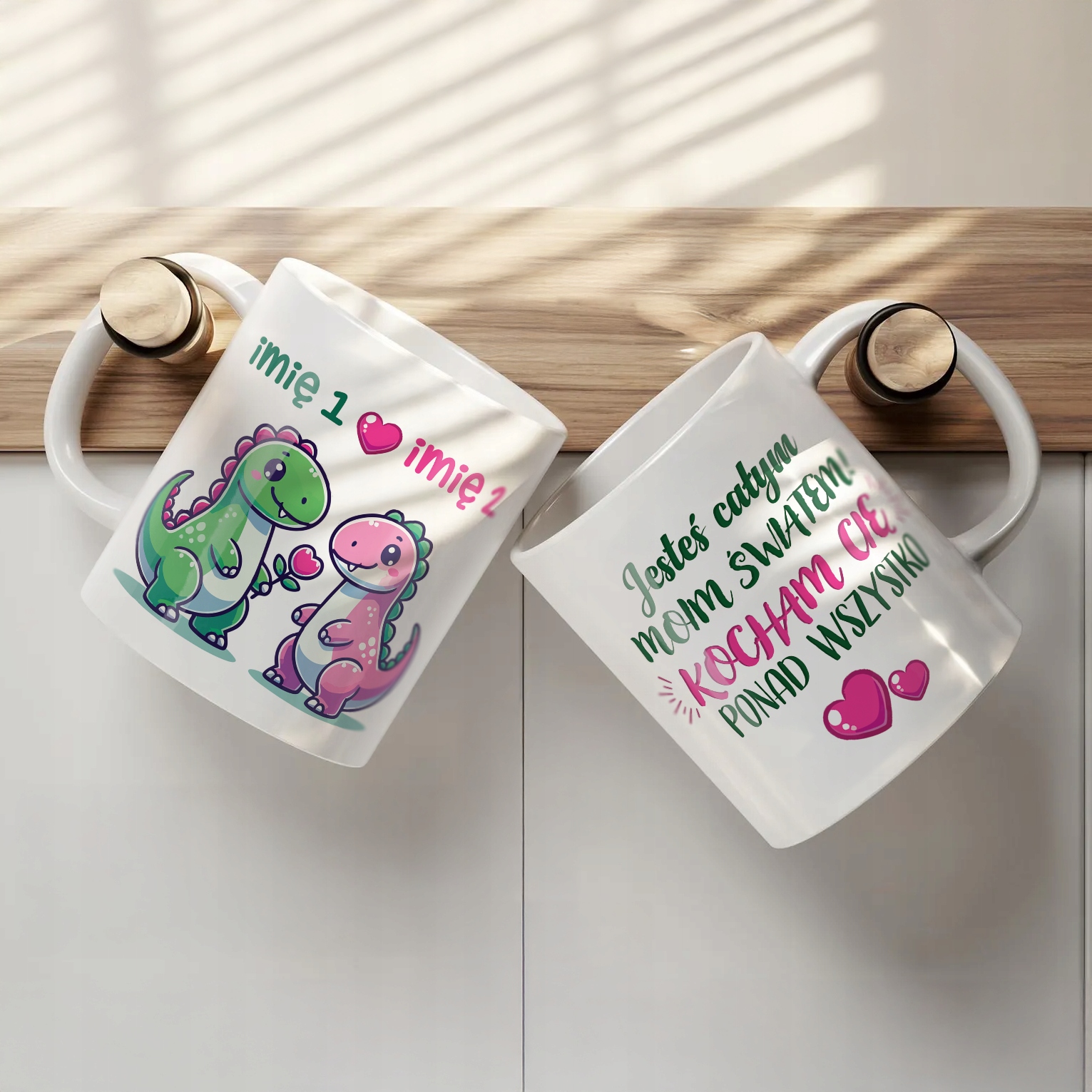 Kubek ceramiczny Personalizowany Walentynki Z imionami Dla Pary Prezent