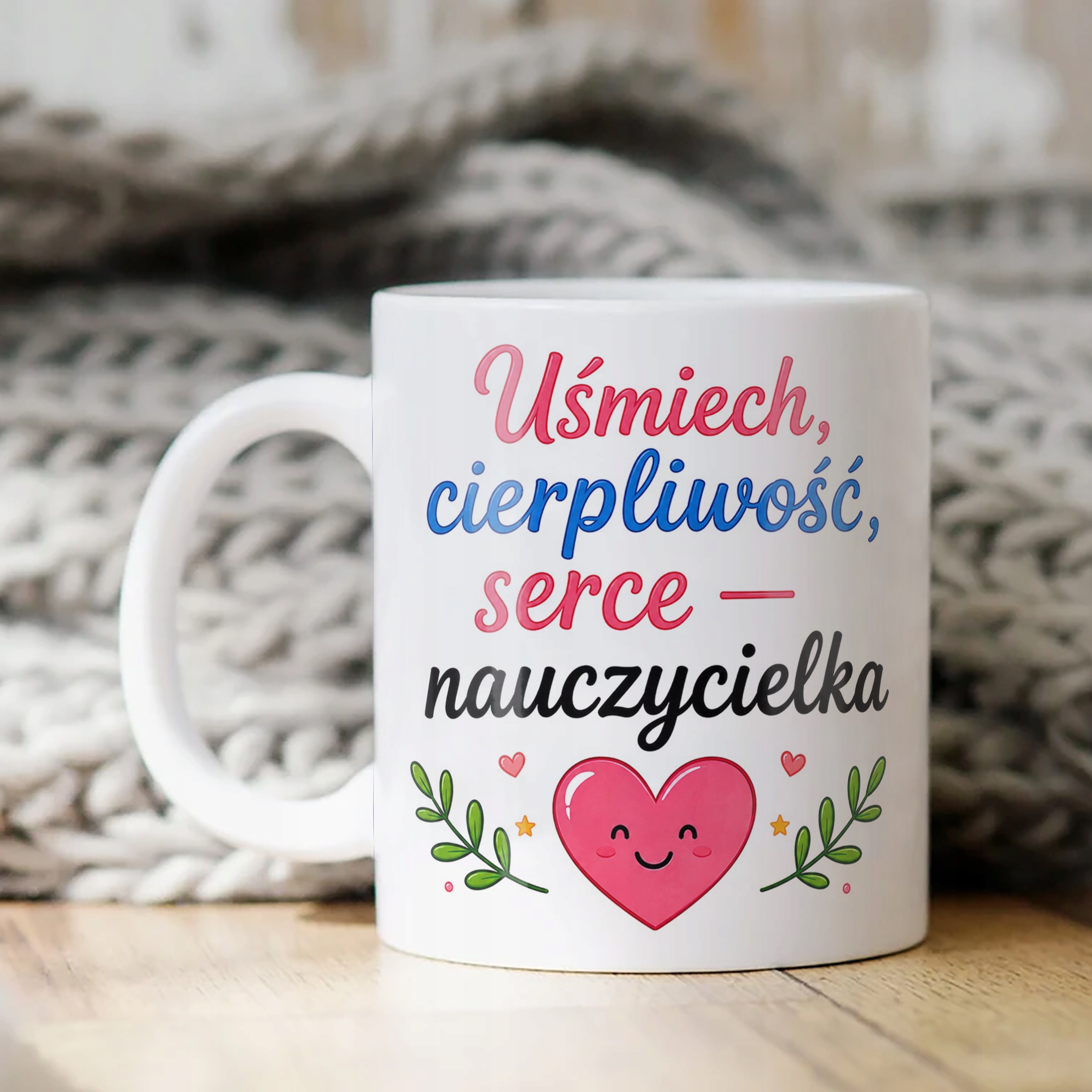Kubek Dzień Nauczyciela Zakończenie Roku Dla Nauczycielki Prezent Upominek