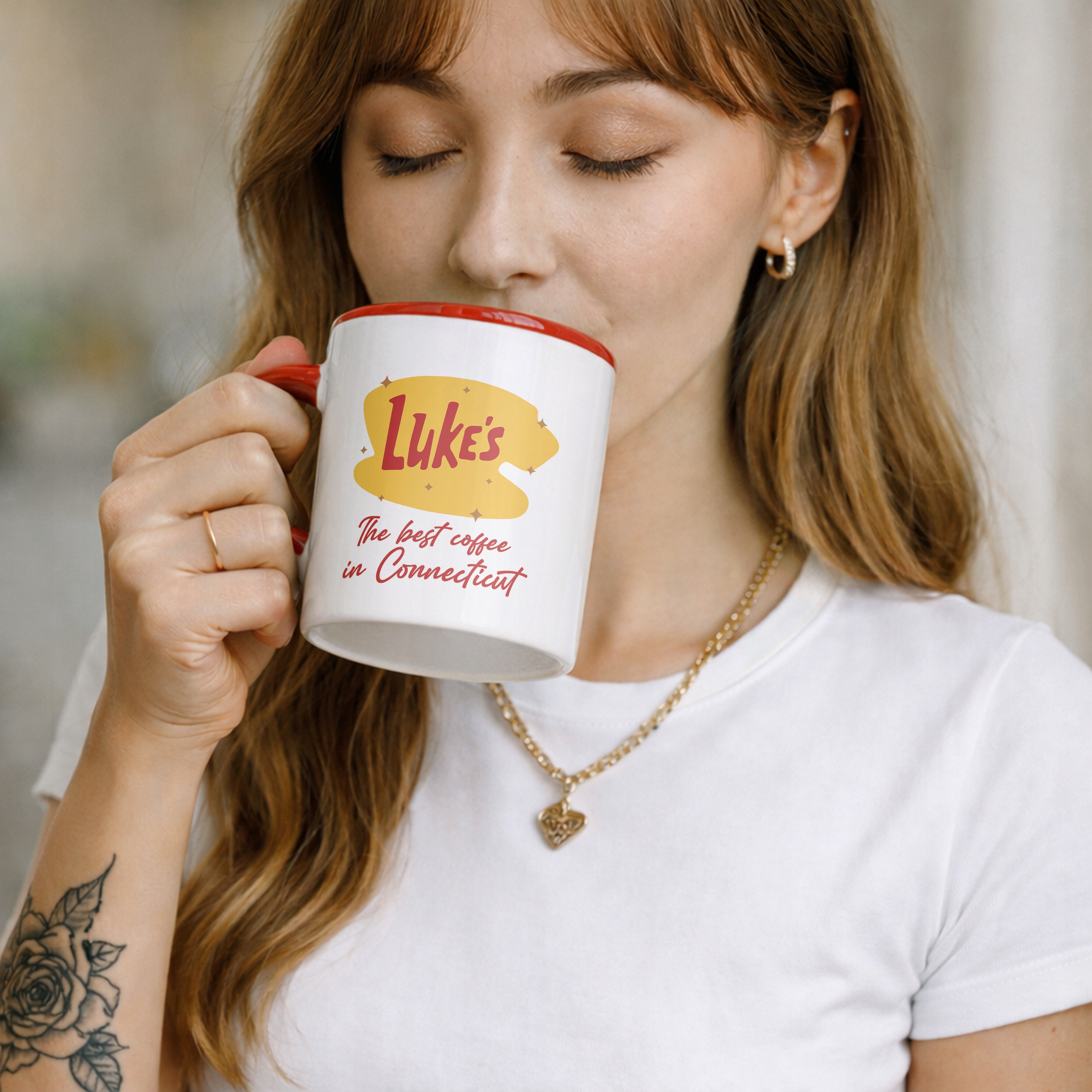 Kubek Czerwony Gilmore Girls Dla Fanów Serialu Luke’s Coffee