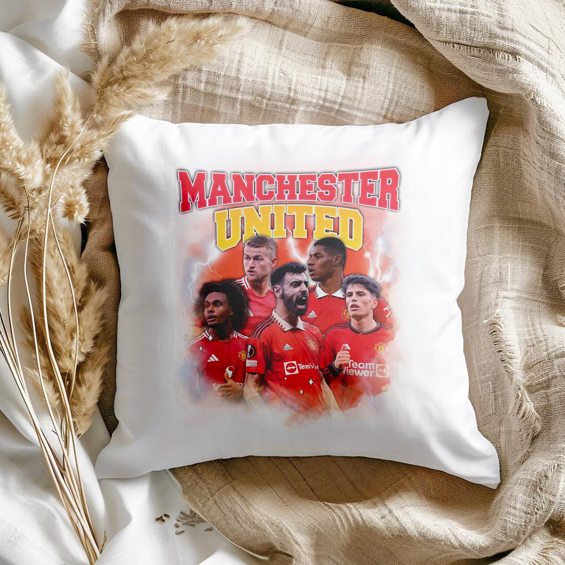 Poduszka 38x38cm Manchester United Fernandes Rashford