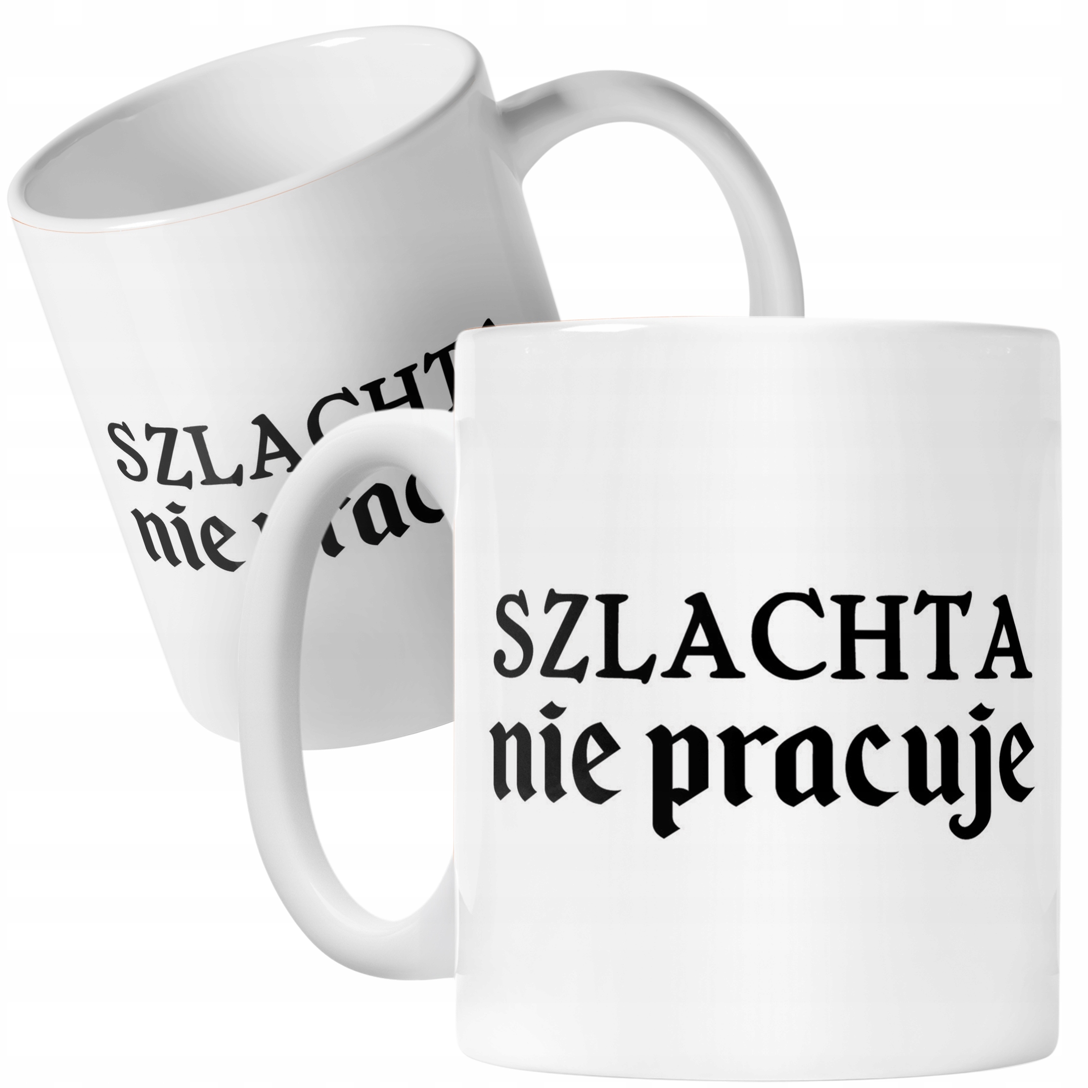 Kubek ceramiczny 1670 Szlachta Nie Pracuje Jan Paweł Prezent Upominek
