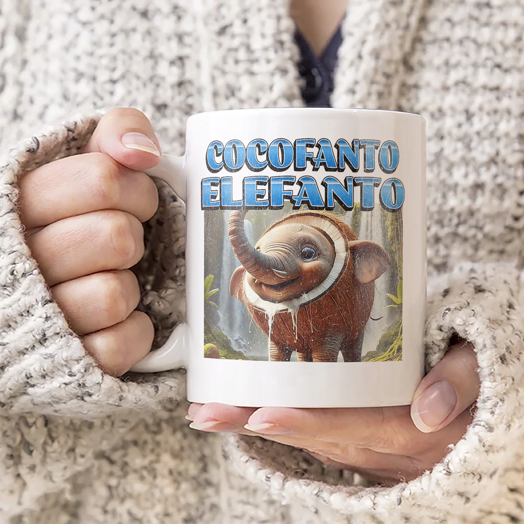 Kubek ceramiczny Cocofanto Elefanto viral tiktok brainrot mem