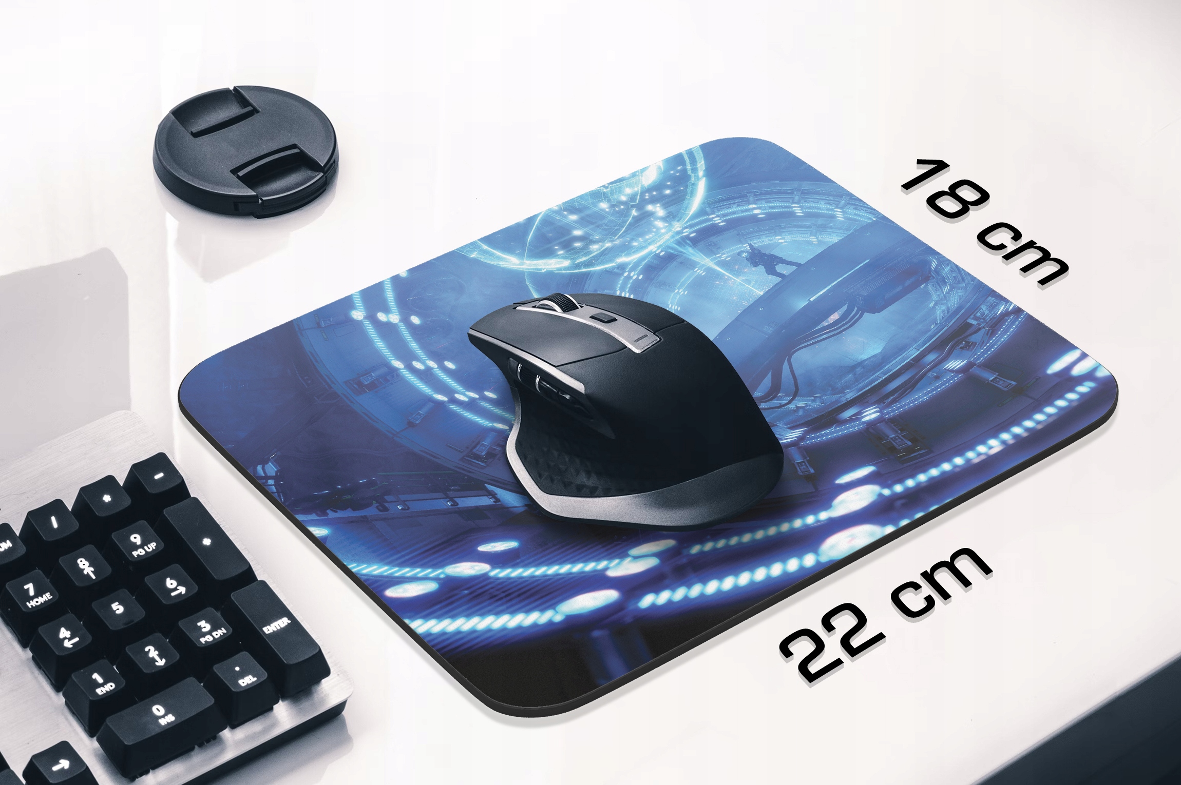 Podkładka pod mysz 22×18 cm Hologramy Żołnierz Przyszłość dla graczy