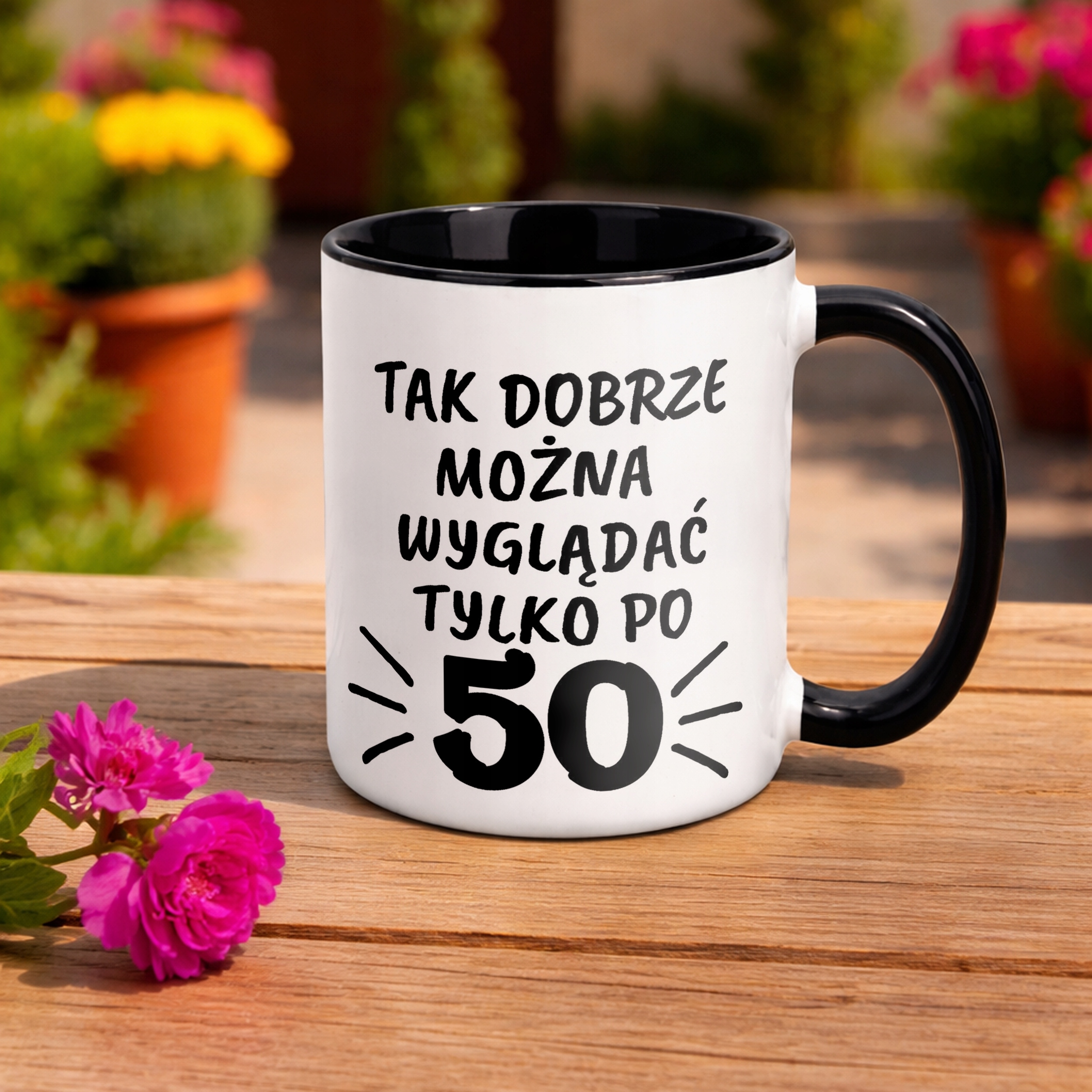 Kubek Czarny Tak Dobrze Można Wyglądać 50 Urodziny Prezent