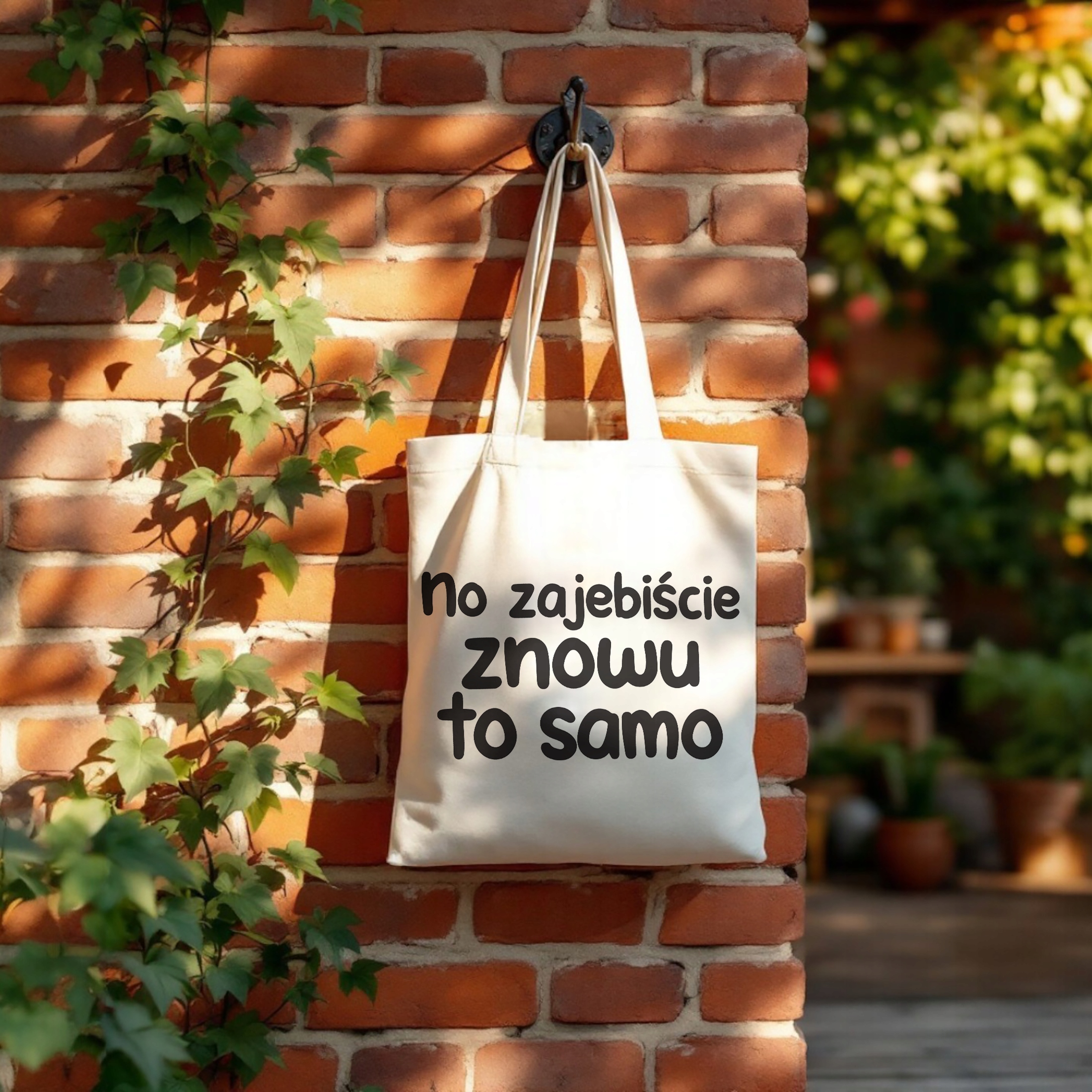 Torba bawełniana na zakupy No Zaje*iście Znowu To Samo Zabawny Prezent
