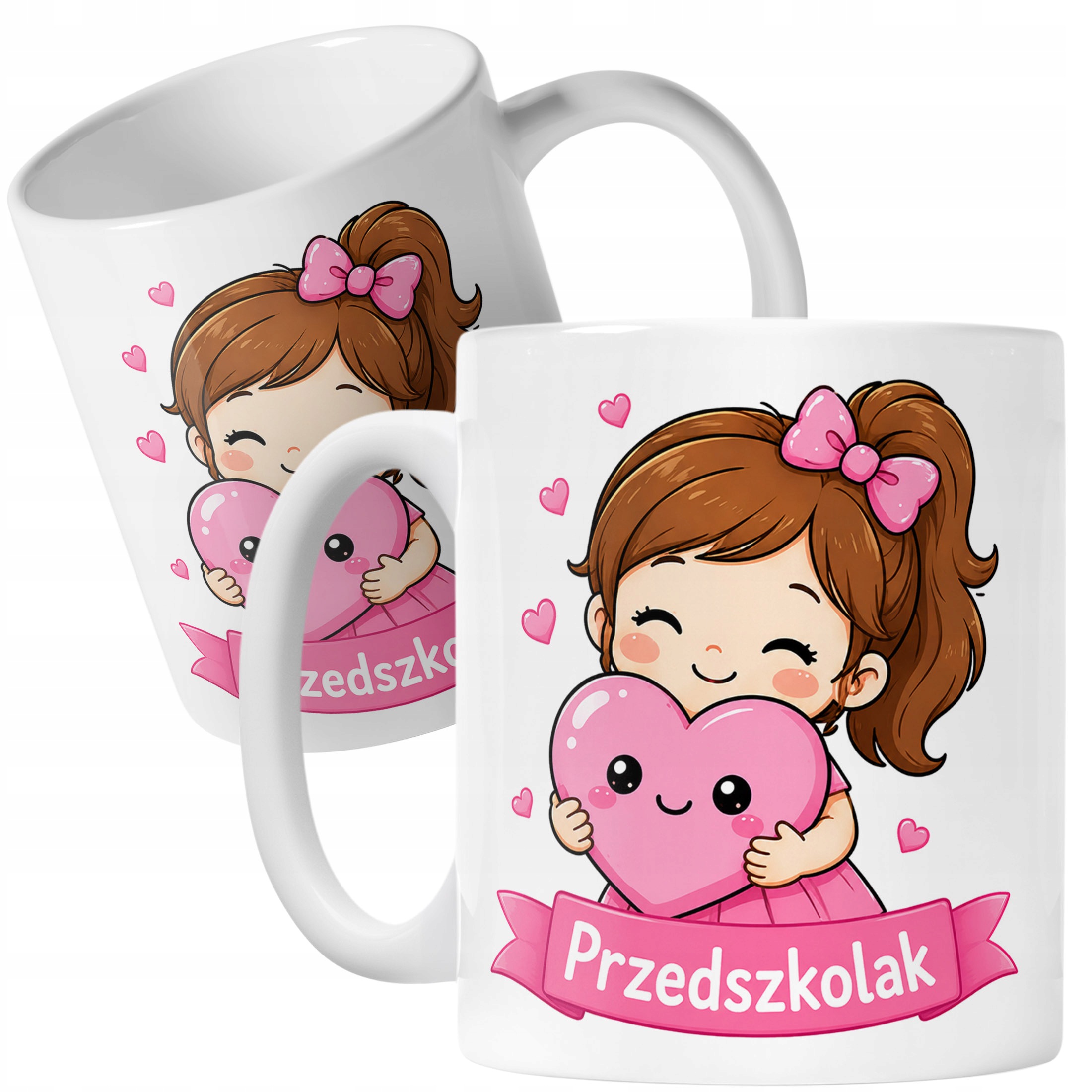 Biały Kubek z nadrukiem Przedszkolak Szkoła Dla Dzieci Prezent