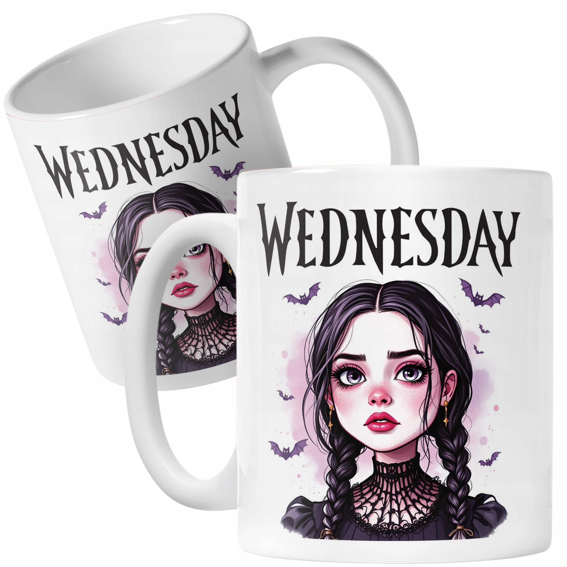 Kubek ceramiczny Nevermore Wednesday Addams Dla Fanów Prezent