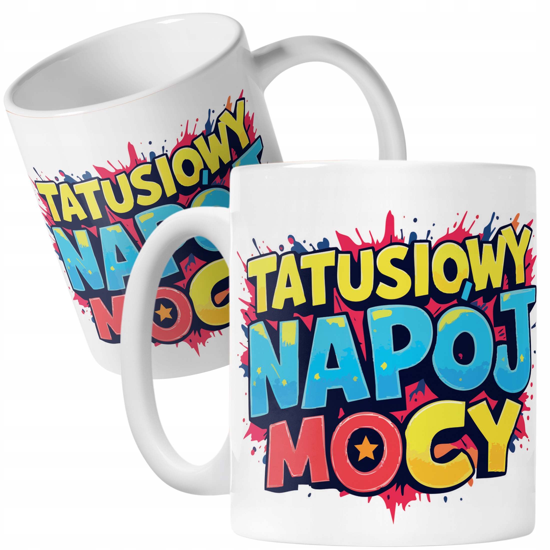Kubek ceramiczny Dzień Ojca Dla Taty Tatusiowy Napój Mocy Prezent