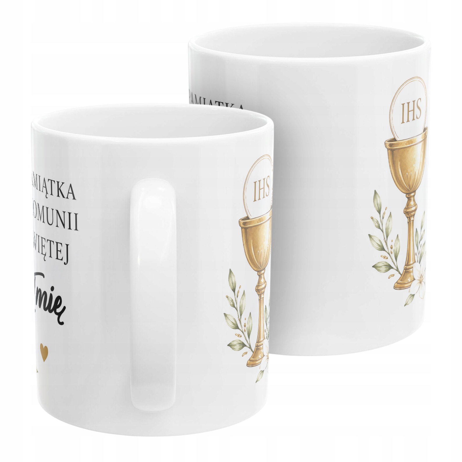 Kubek dla gości Komunia Święta z imieniem dziecka personalizowany