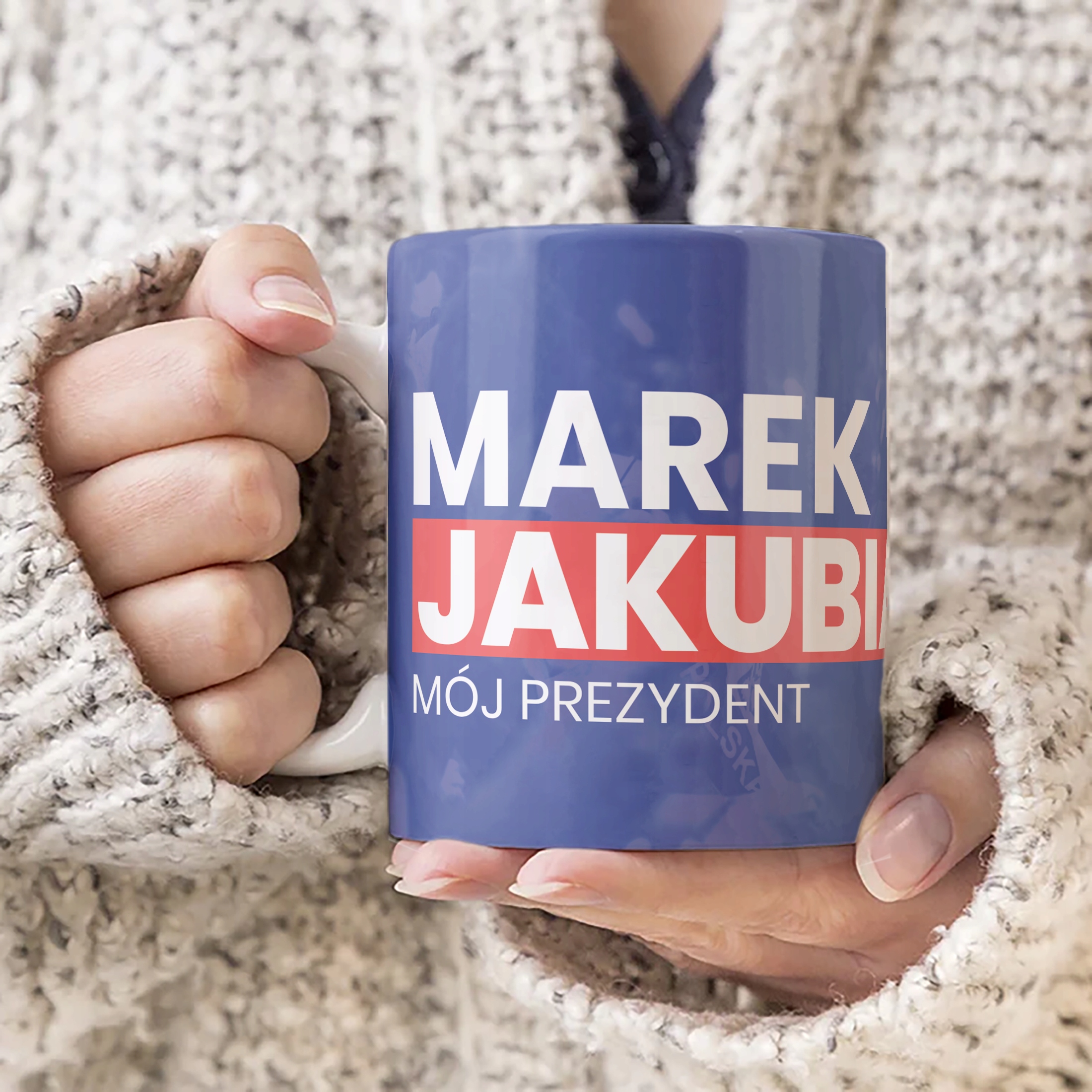 Kubek ceramiczny Marek Jakubiak Mój Prezydent #Jakubiak2025 Kukiz’15