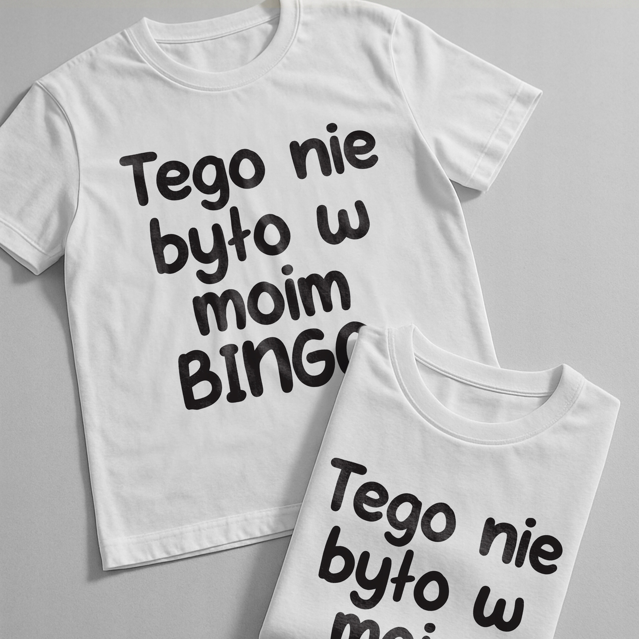 Koszulka biała męska Tego Nie Było W Moim Bingo Zabawny Prezent r. 3XL
