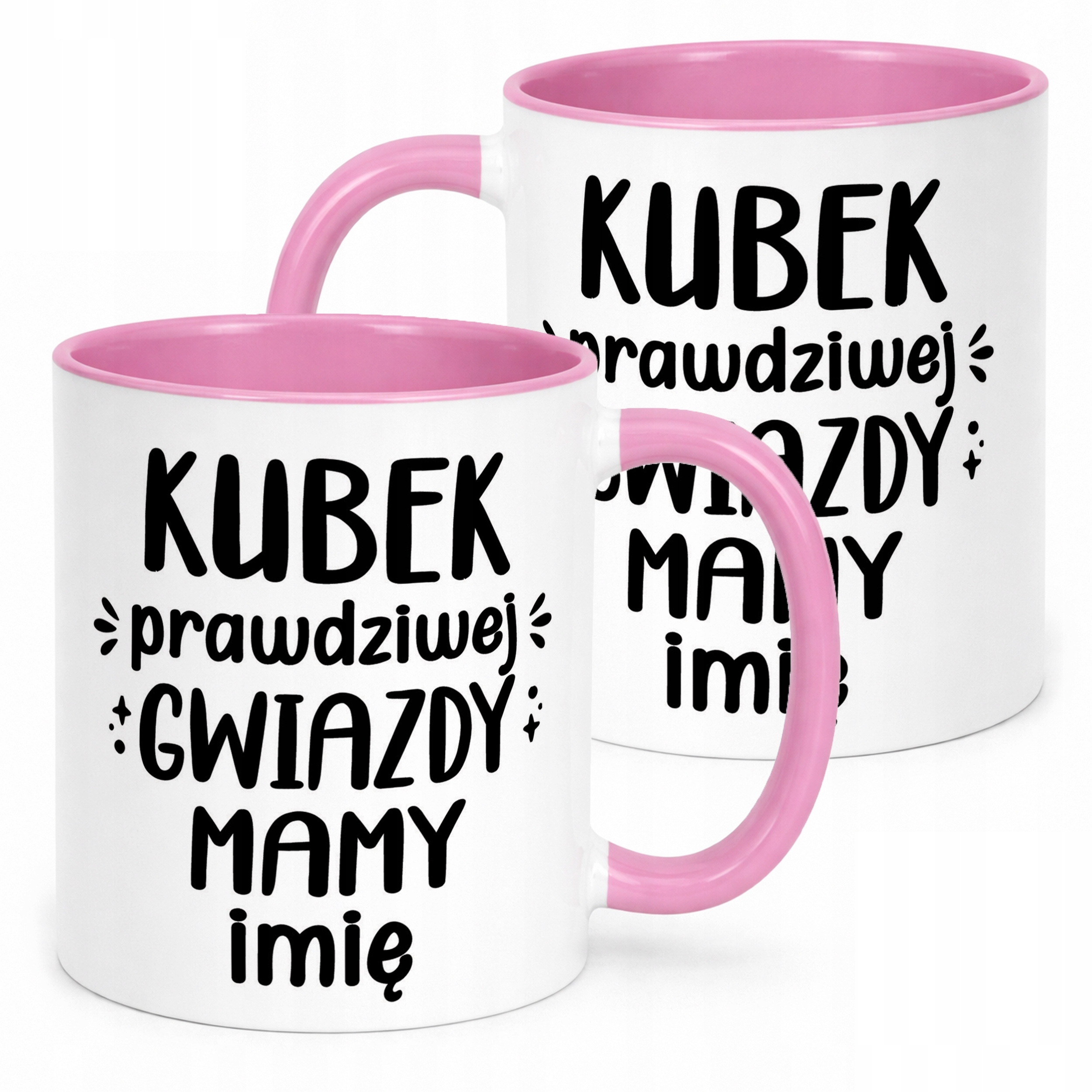 Kubek Różowy Personalizowany Dzień Matki Dla Mamy Prezent Upominek
