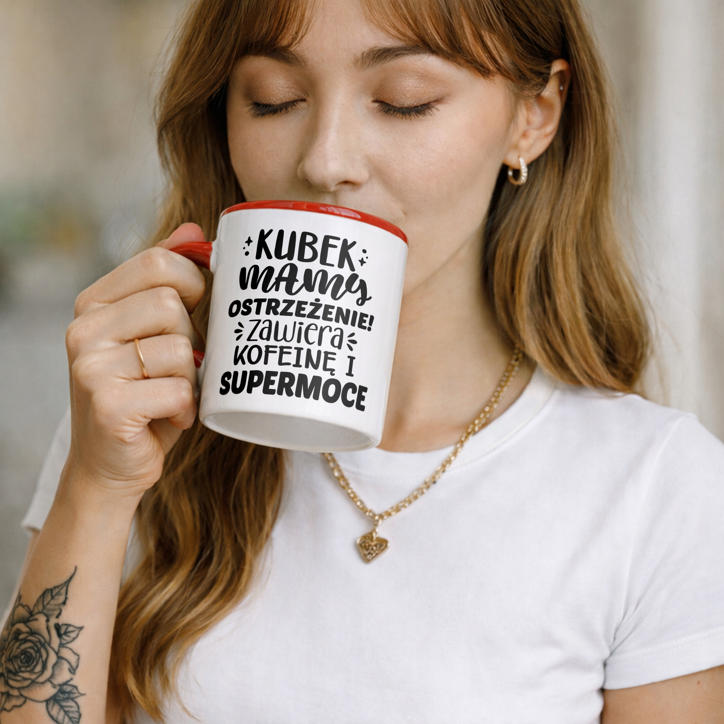 Kubek Czerwony Dzień Matki Dla Mamy Prezent Kubek Mamy Ostrzeżenie