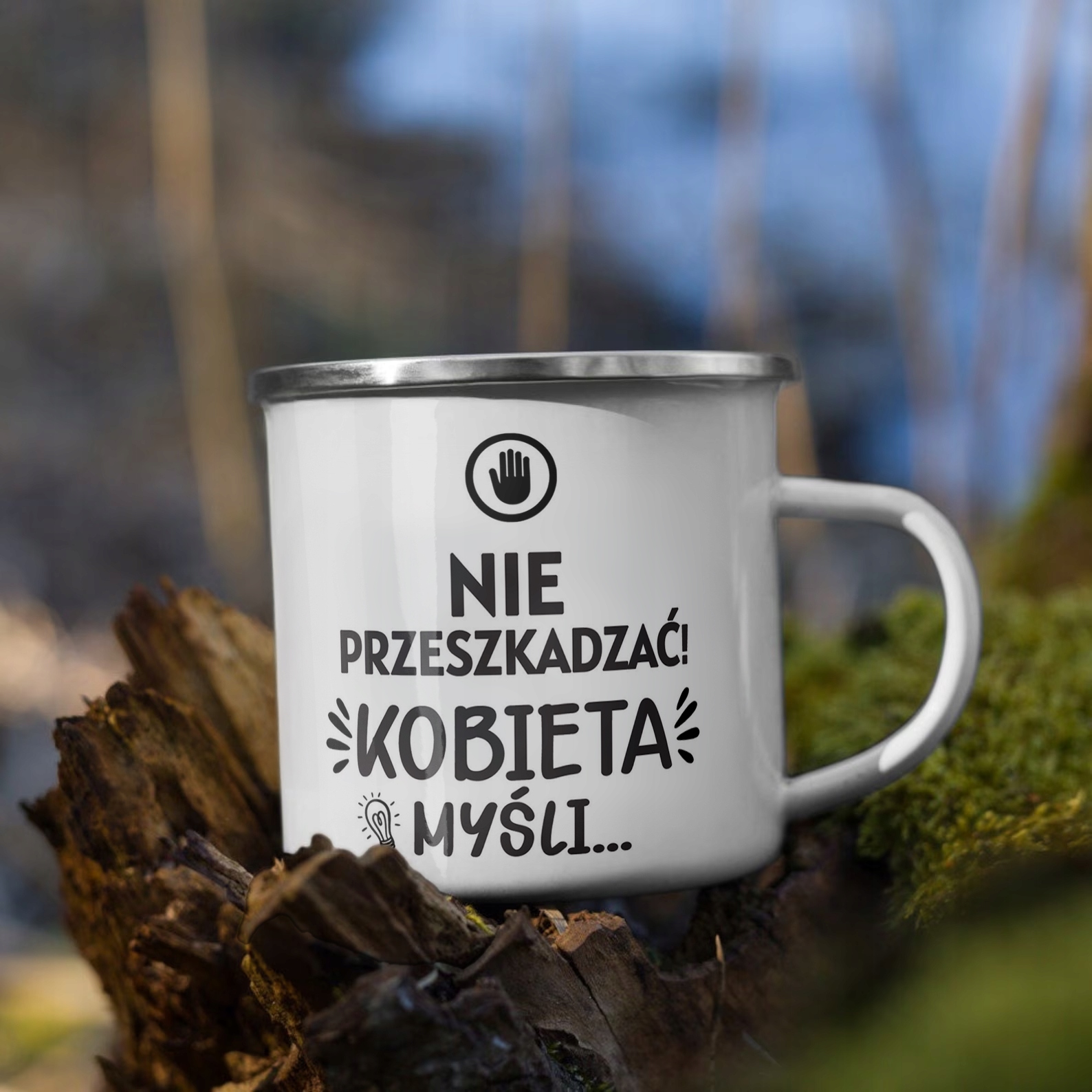 Emaliowany Kubek Garnuszek Dzień Kobiet Dla Kobiety Prezent Upominek