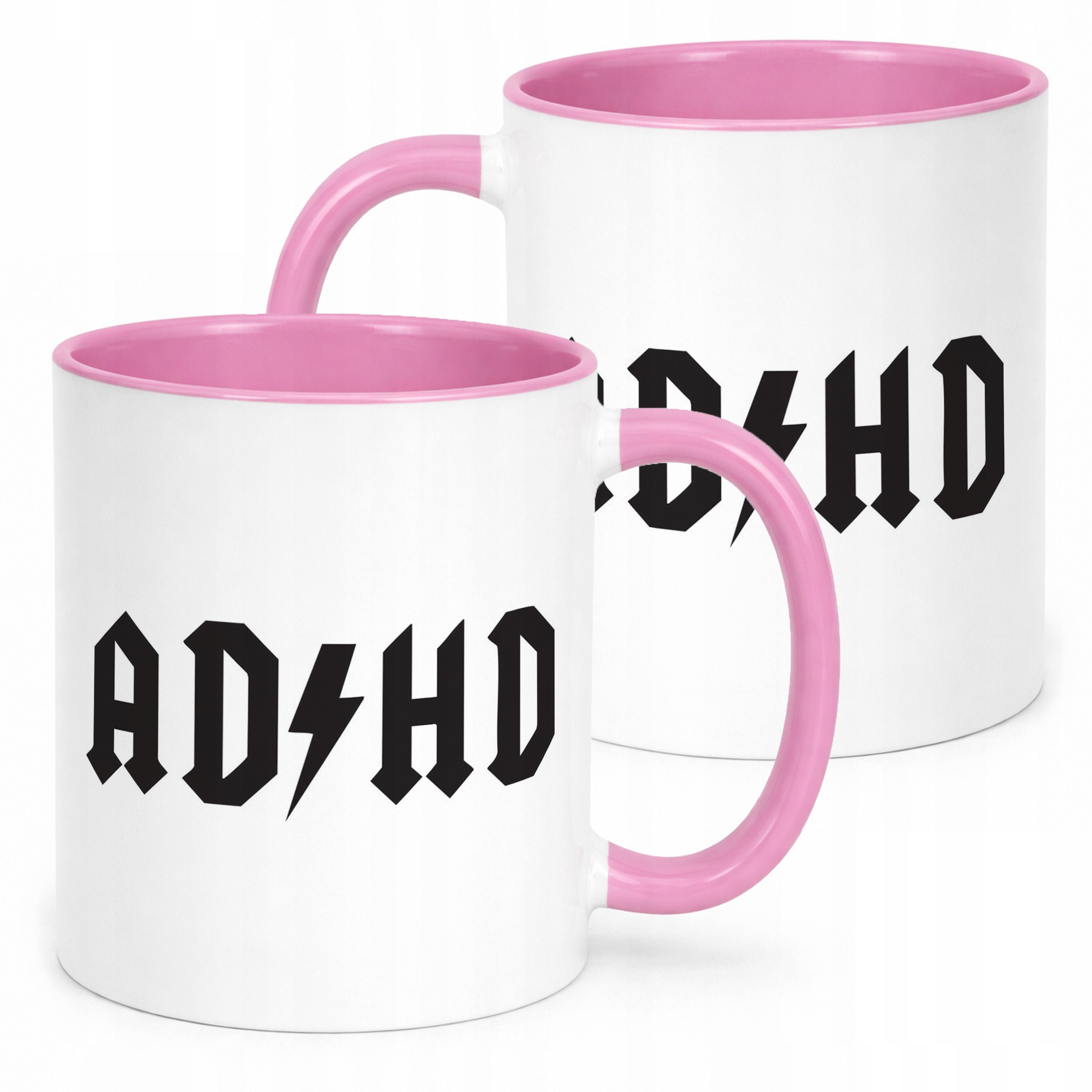 Kubek Różowy ADHD Śmieszny Zabawny Prezent Upominek