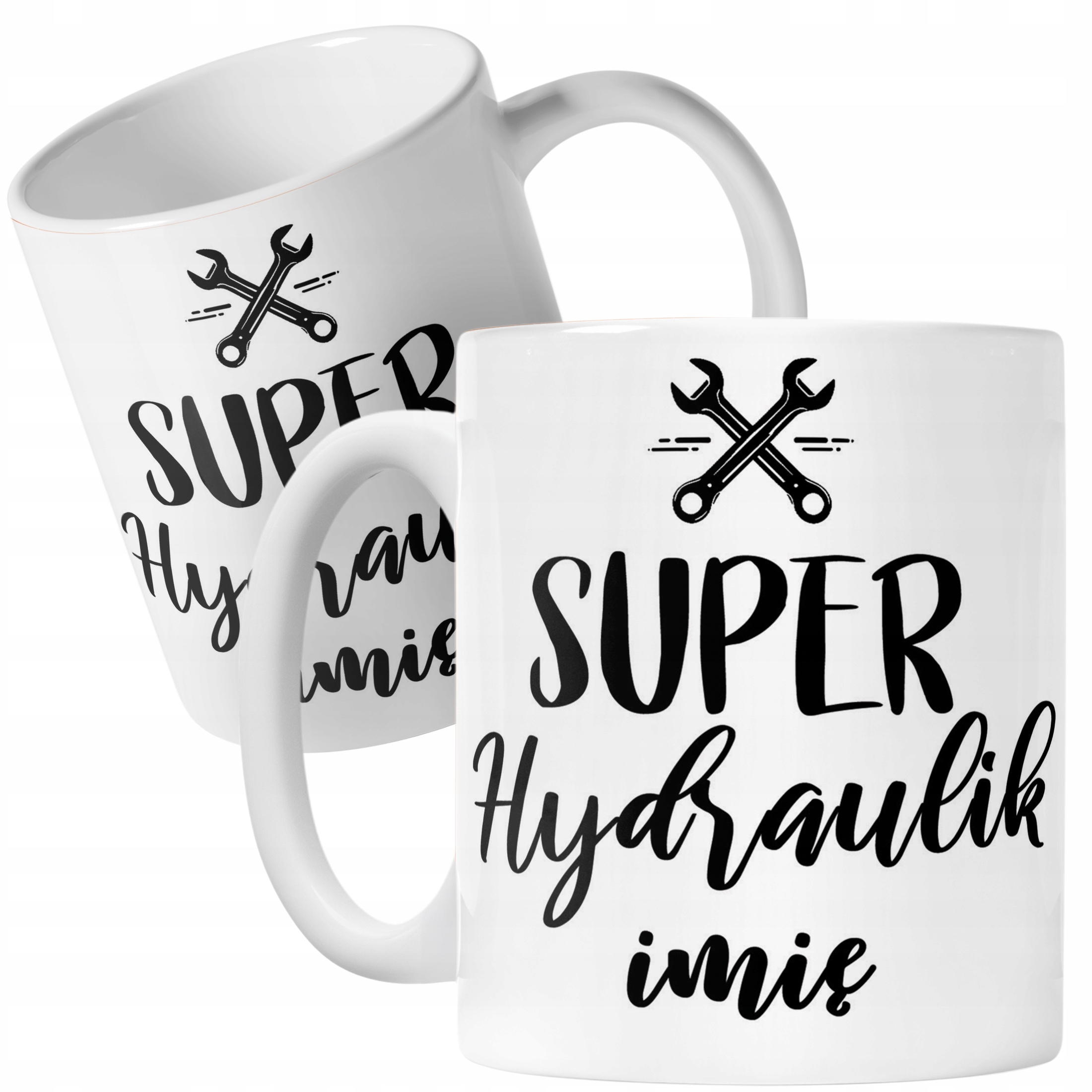 Kubek Ceramiczny Personalizowany Super Hydraulik Prezent Upominek
