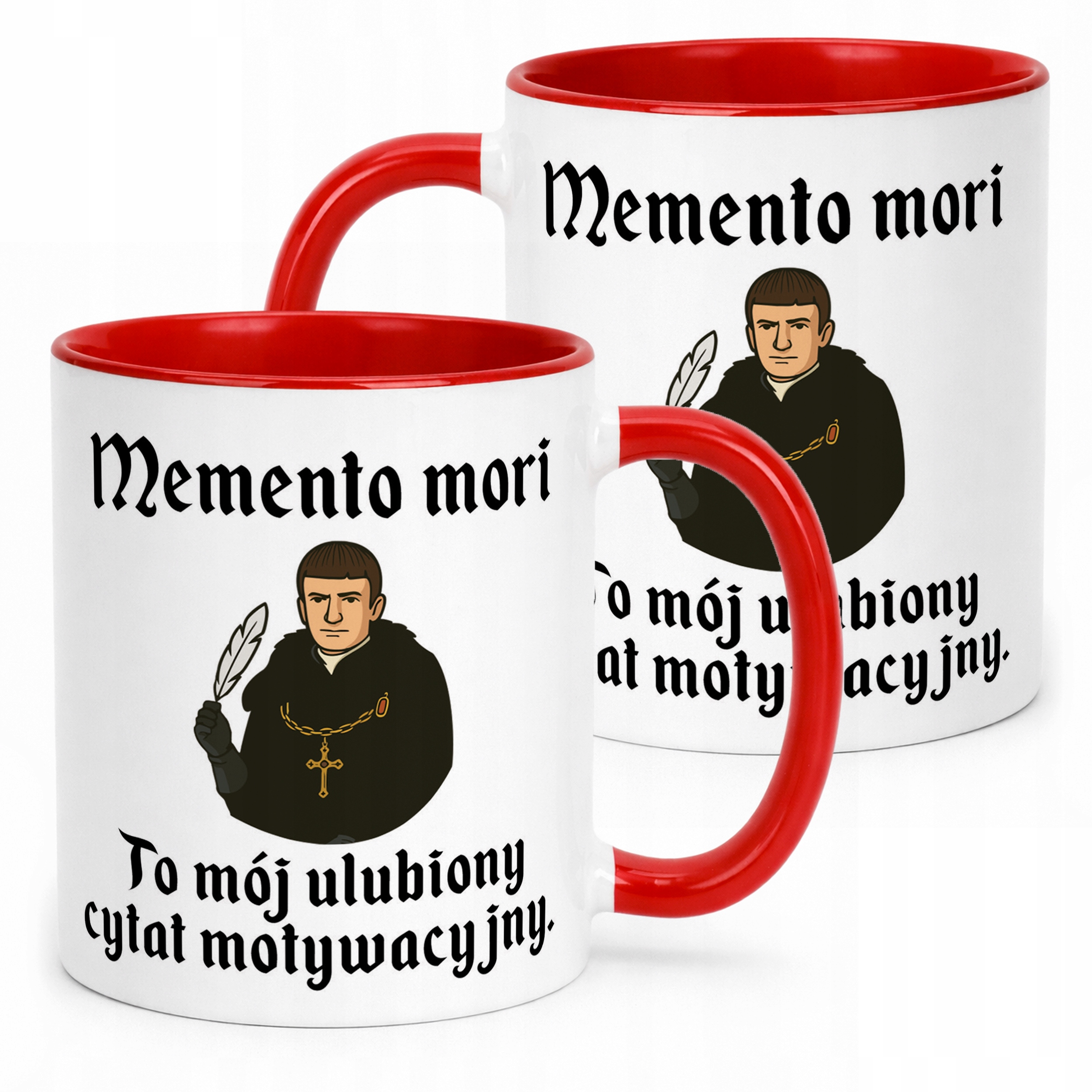 Kubek ceramiczny 1670 Memento Mori Cytat Motywacyjny Jakub Prezent
