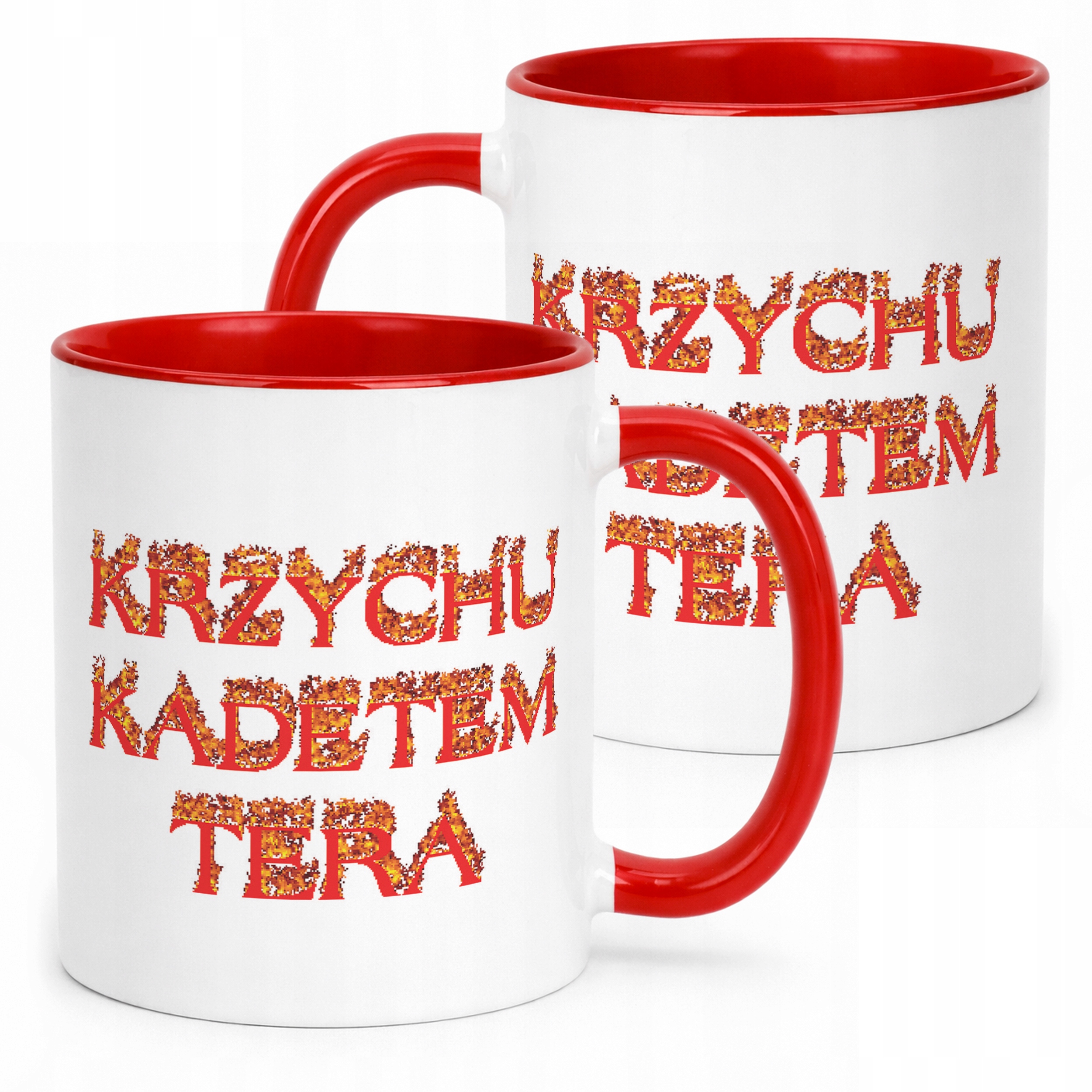 Kubek ceramiczny Krzychu Kadetem Tera Memy Zabawne Prezent