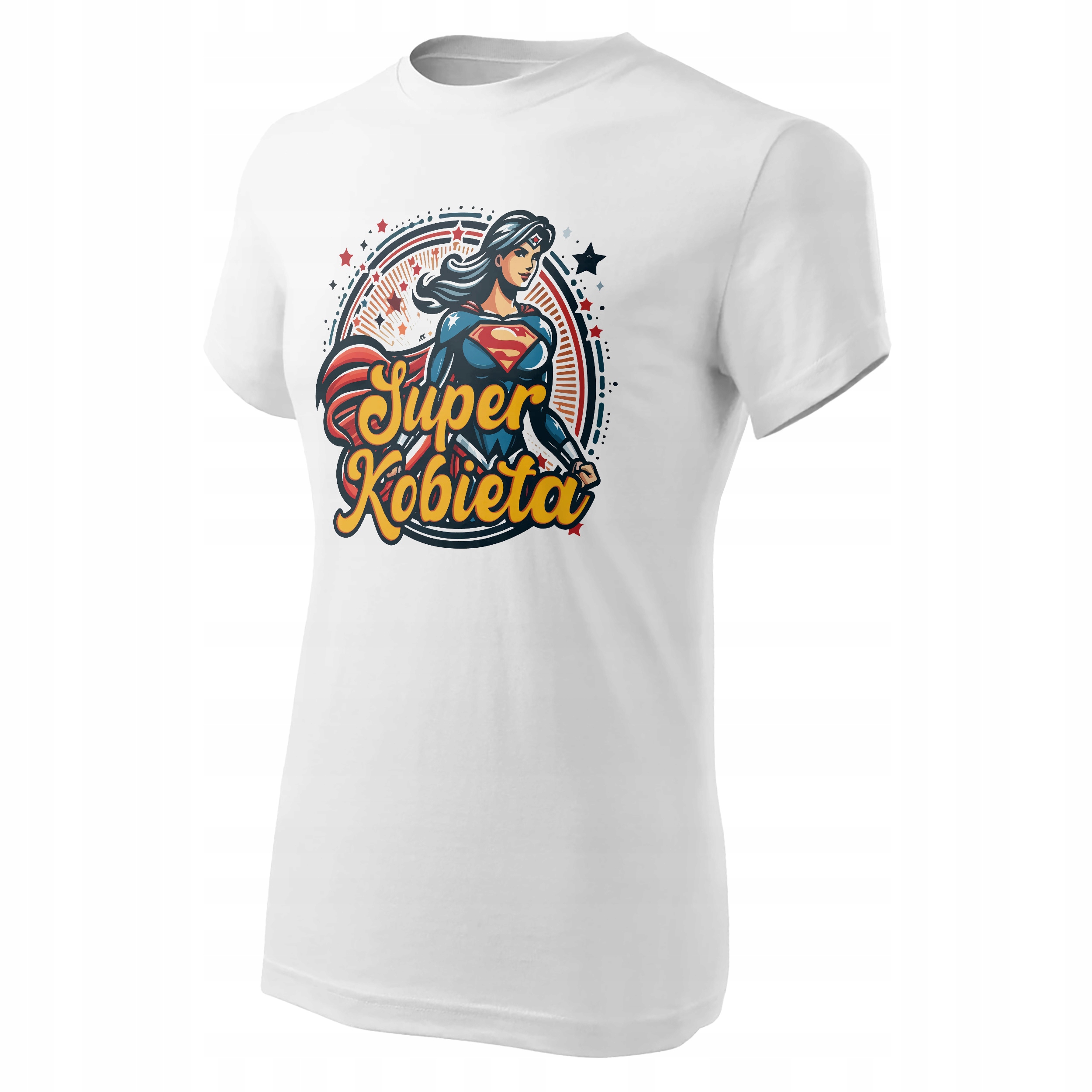 Koszulka Damska T-shirt Na Dzień Kobiet Prezent Super Kobieta