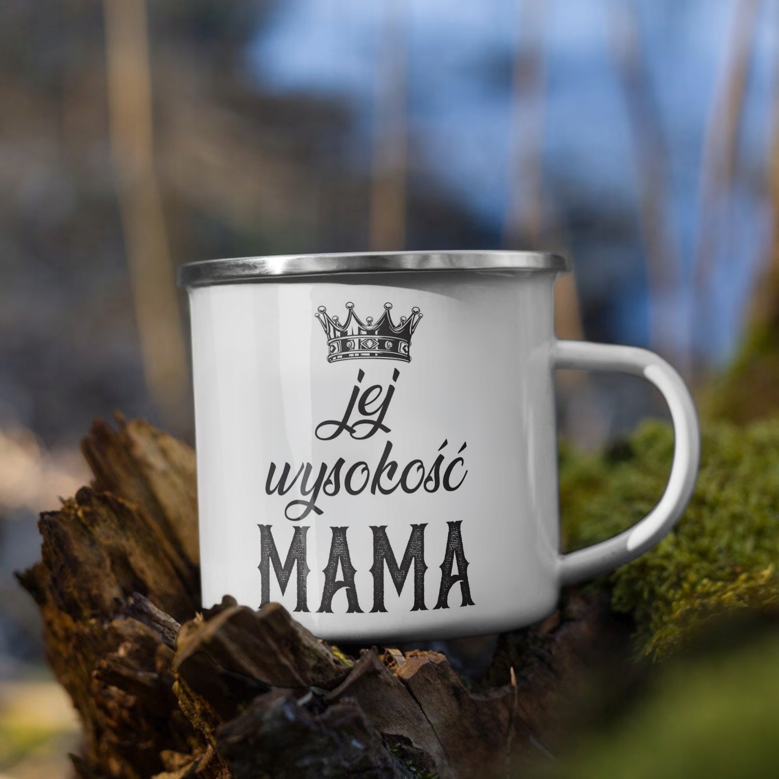 Emaliowany Kubek Garnuszek Dzień Matki Dla Mamy Prezent Jej Wyskość