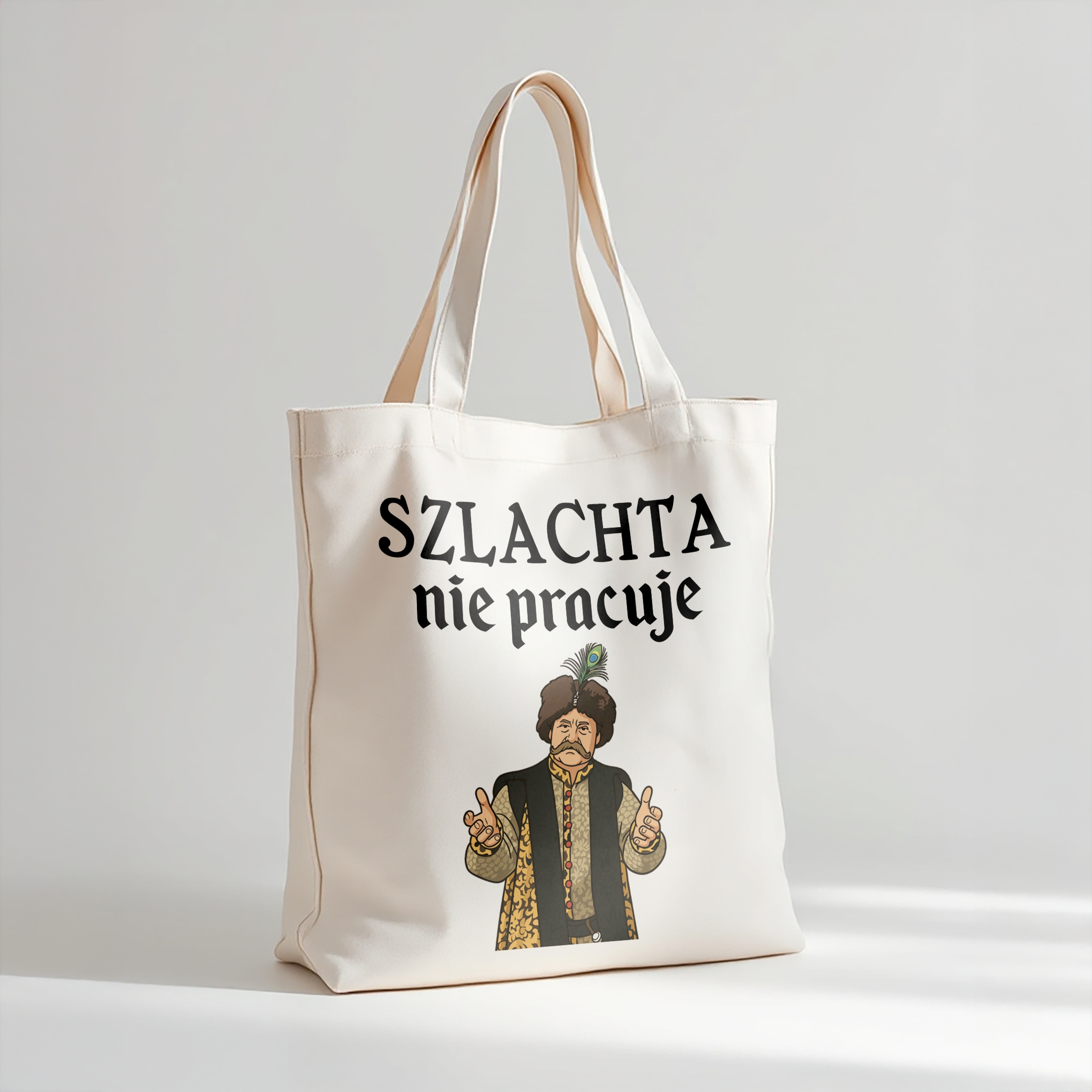 Torba bawełniana premium na zakupy 1670 Szlachta Nie Pracuje