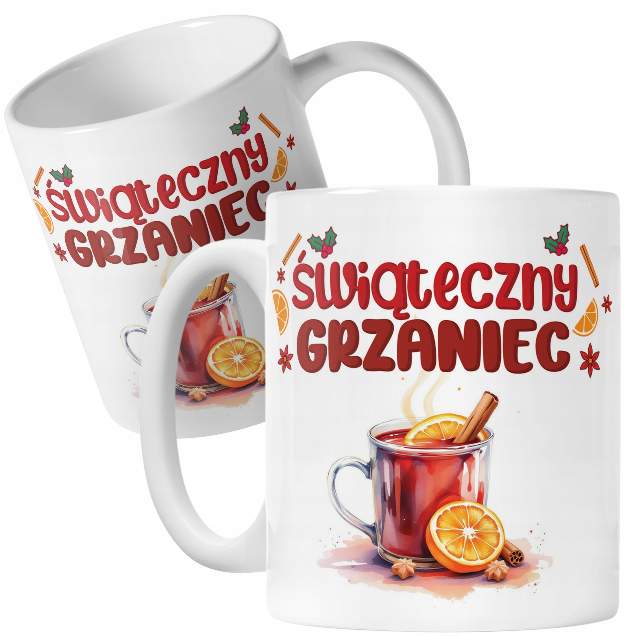 Kubek Ceramiczny Świąteczny Grzaniec Boże Narodzenie Prezent