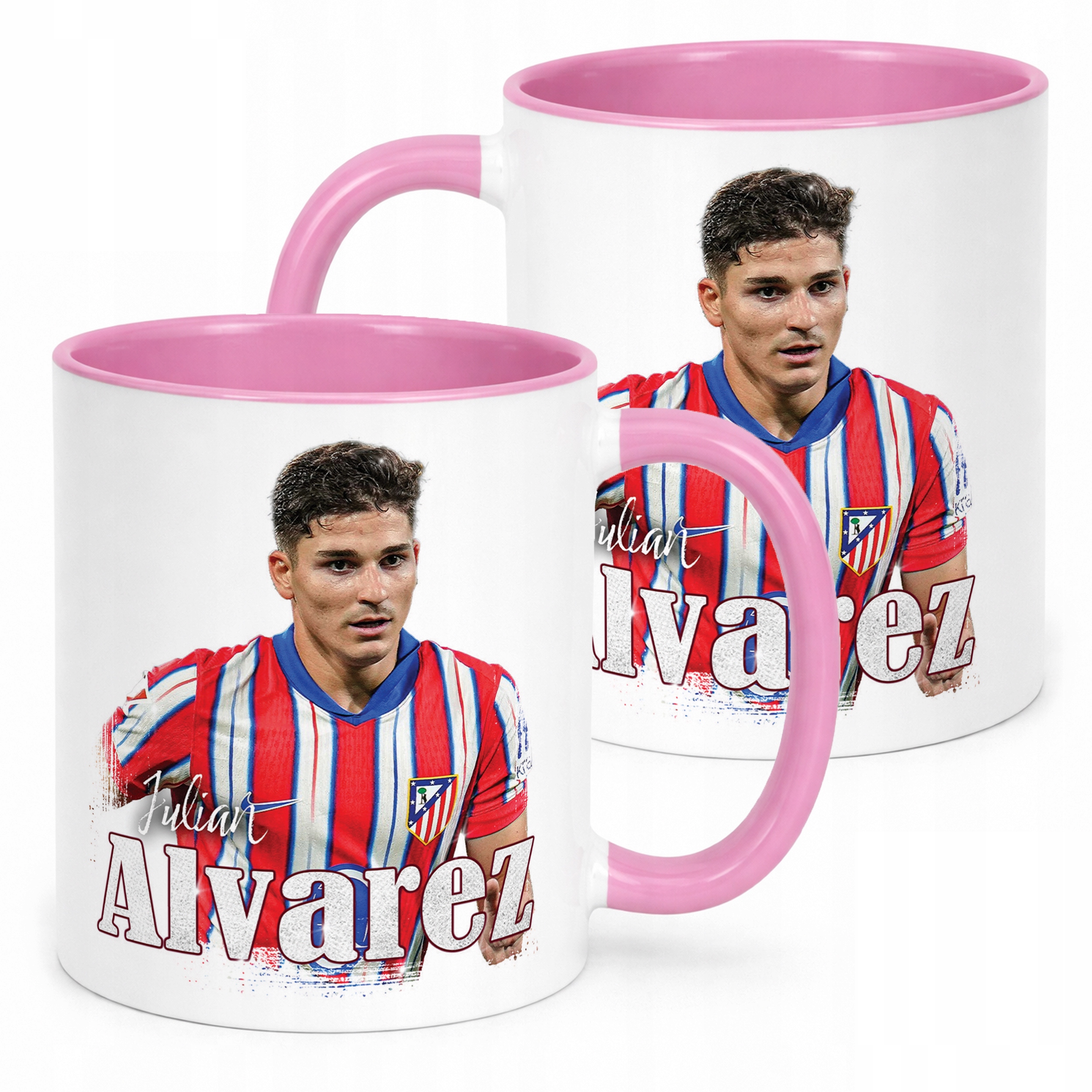 Kubek Różowy Julián Álvarez dla kibiców Atlético Madryt Prezent