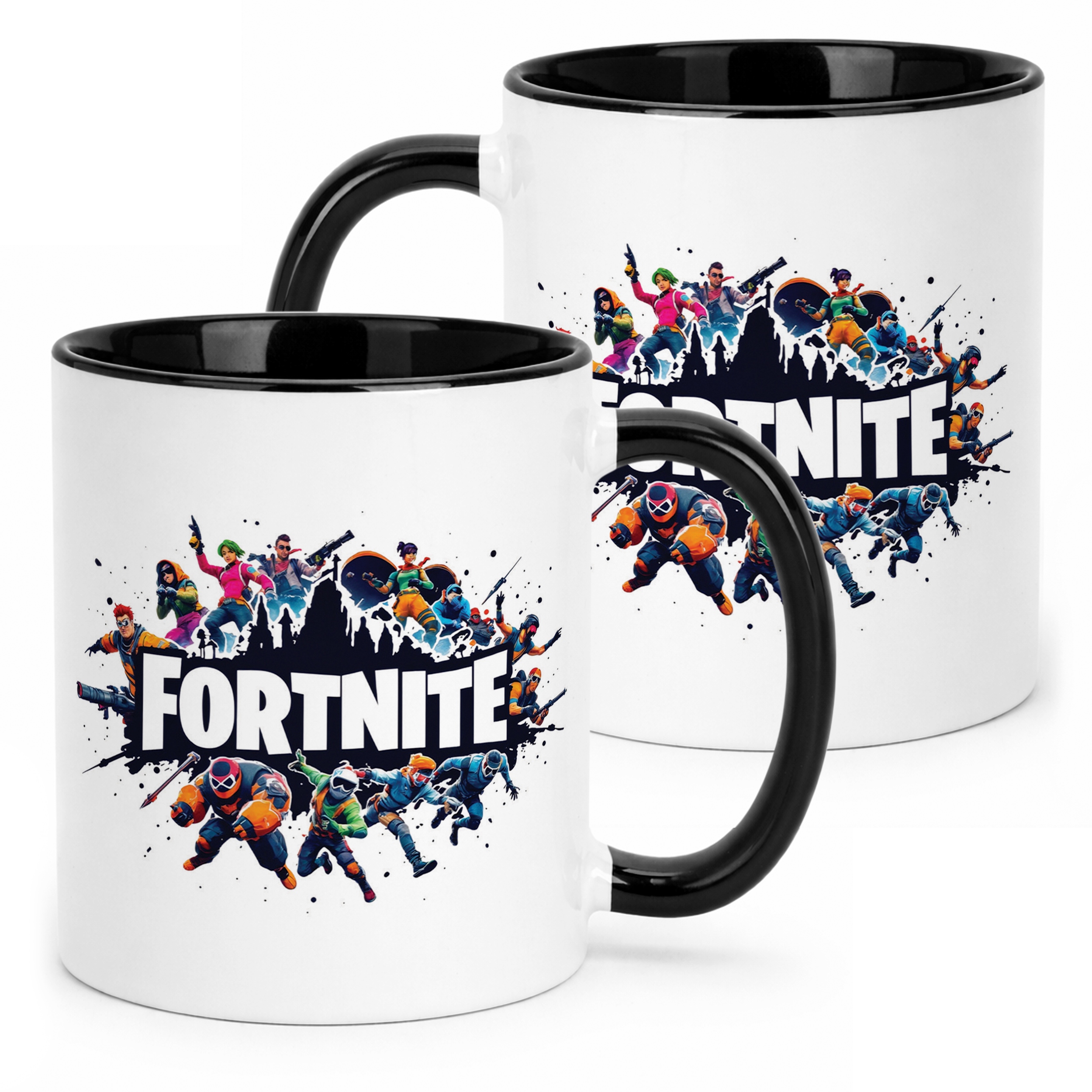 Kubek Czarny Fortnite Dla Fanów Gry Graczy Dla Dzieci Prezent