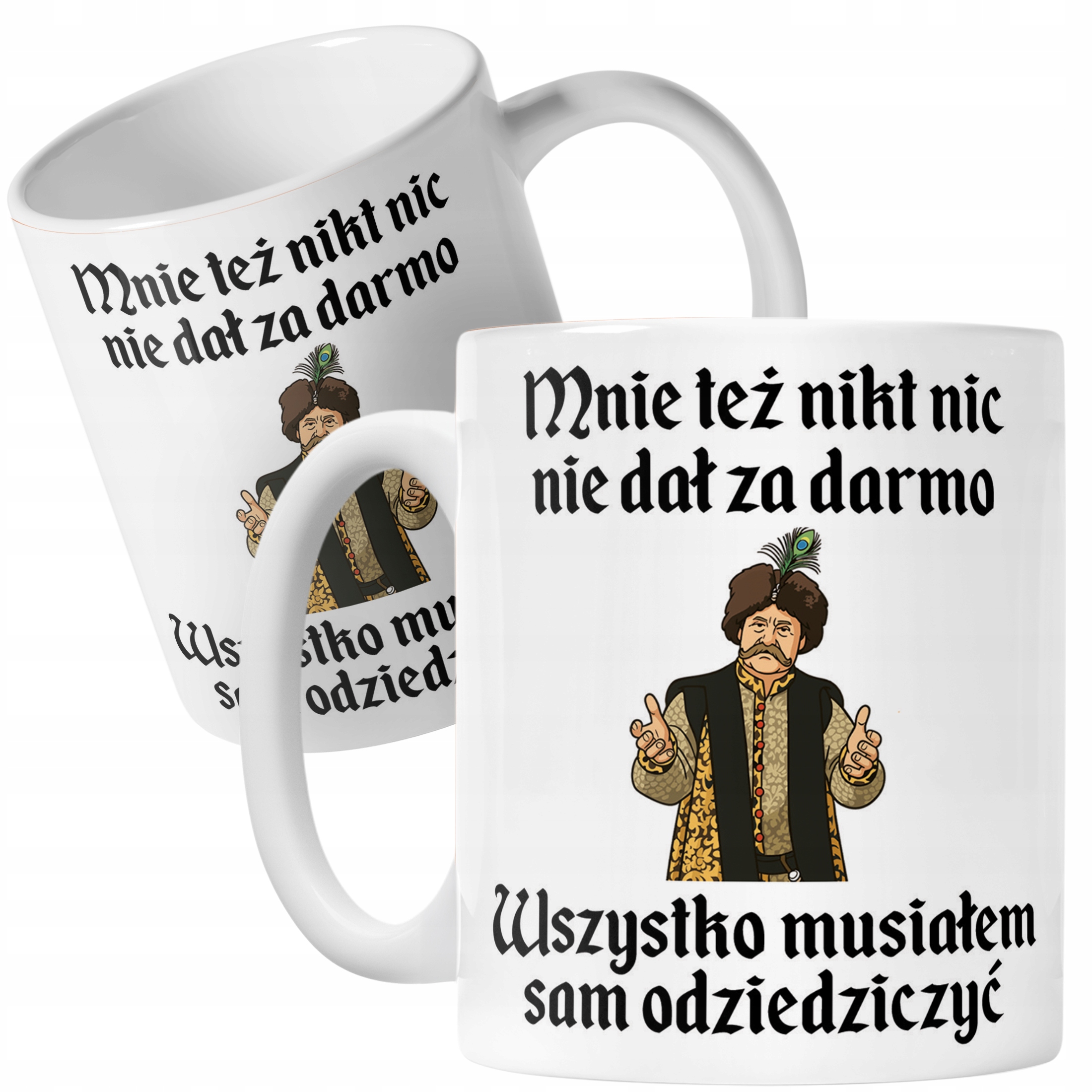 Kubek ceramiczny 1670 Musiałem Sam Odziedziczyć Jan Paweł Prezent