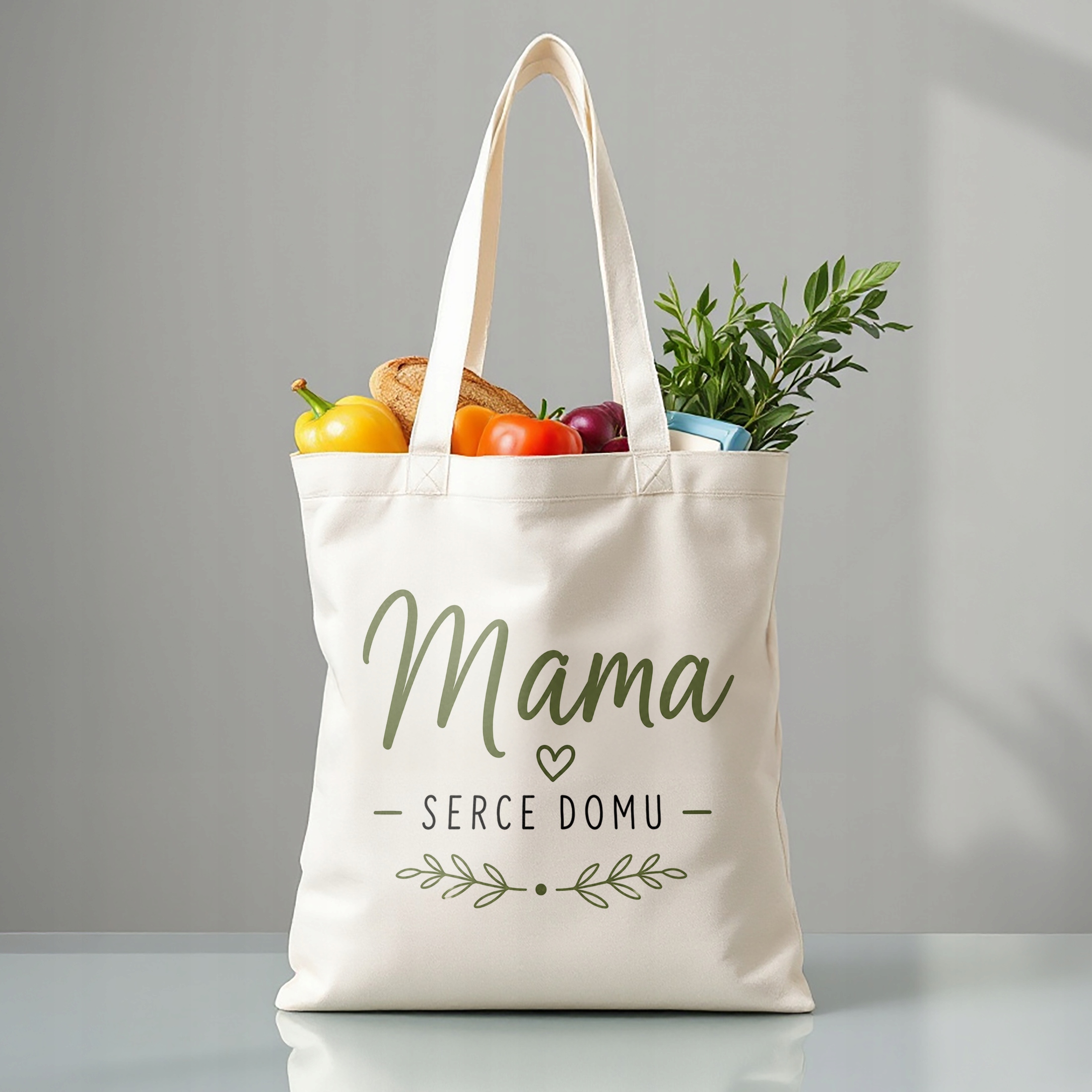 Torba dla mamy bawełniana premium prezent na Dzień Matki piękny upominek