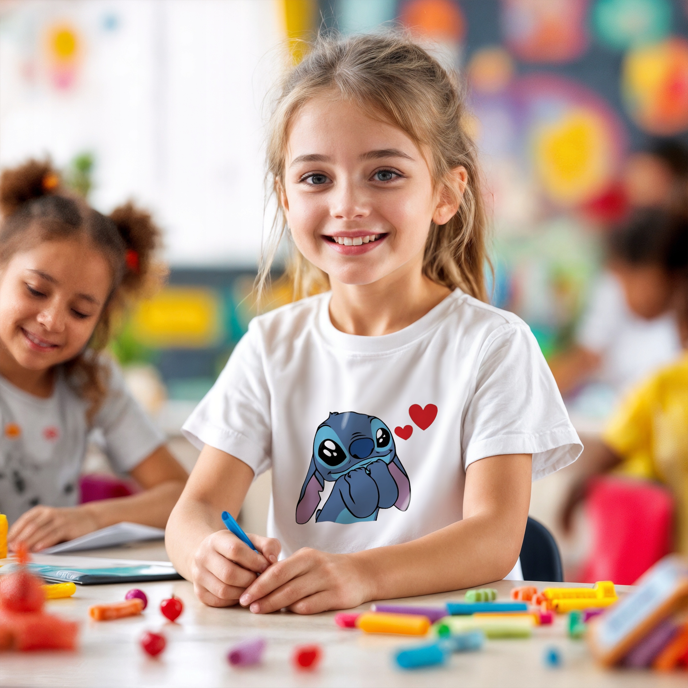 Koszulka biała dziecięca Stitch Lilo i Stich Dla Fanów