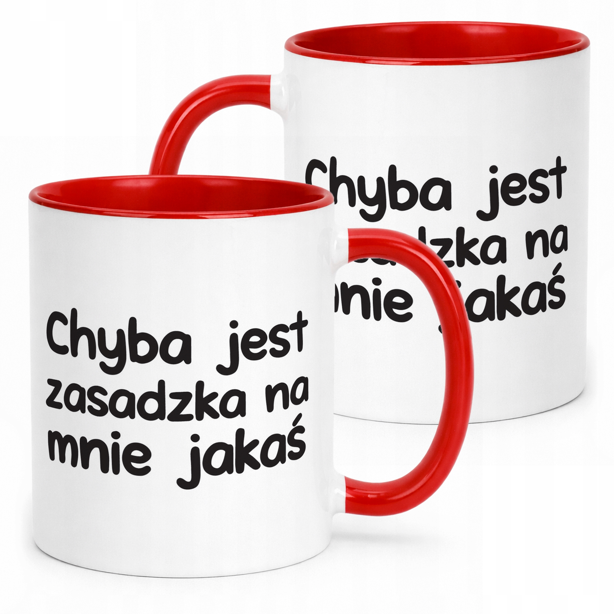 Kubek Czerwony Chyba Jest Zasadzka Na Mnie Jakaś Zabawny Prezent
