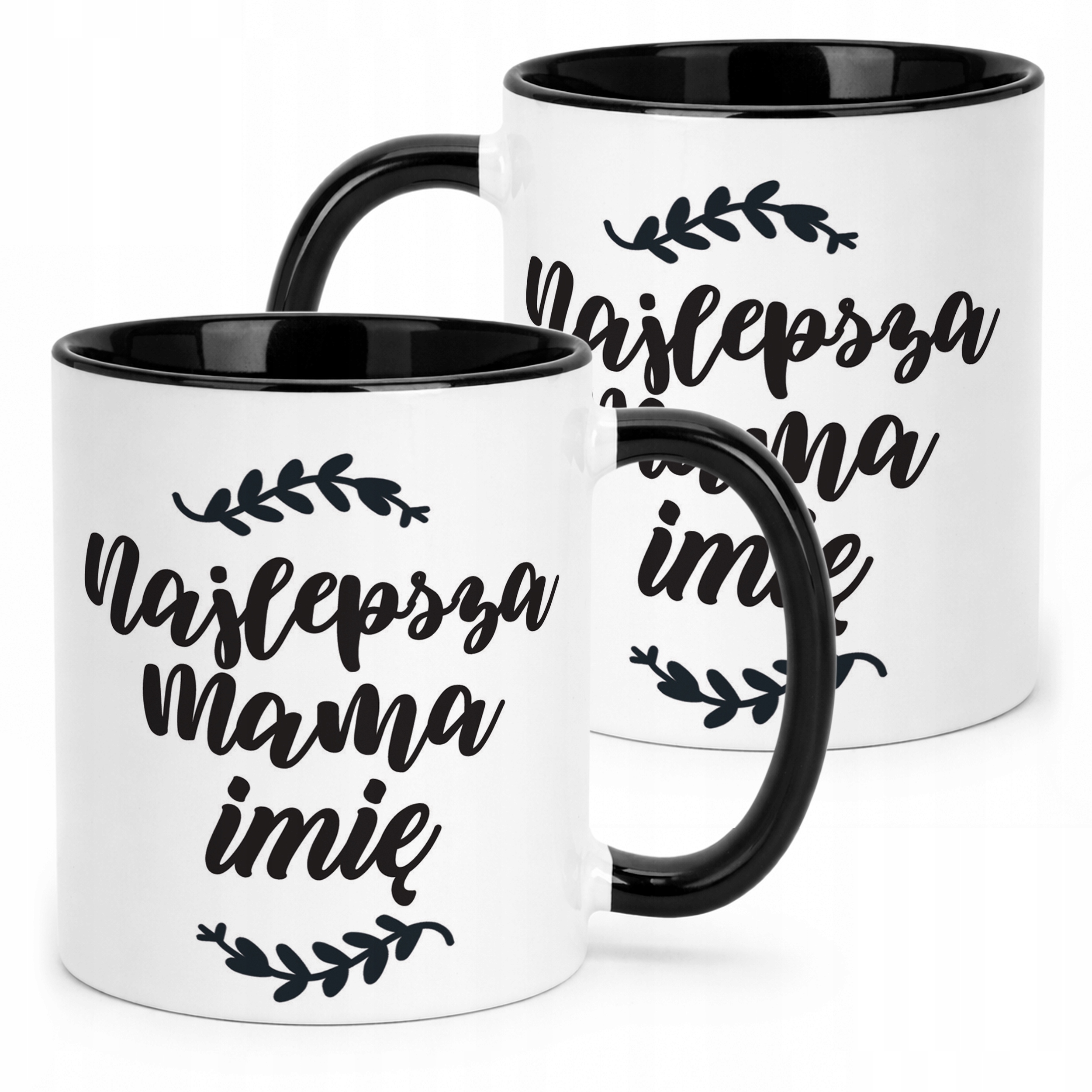 Kubek Czarny Personalizowany Dzień Matki Dla Mamy Prezent Upominek