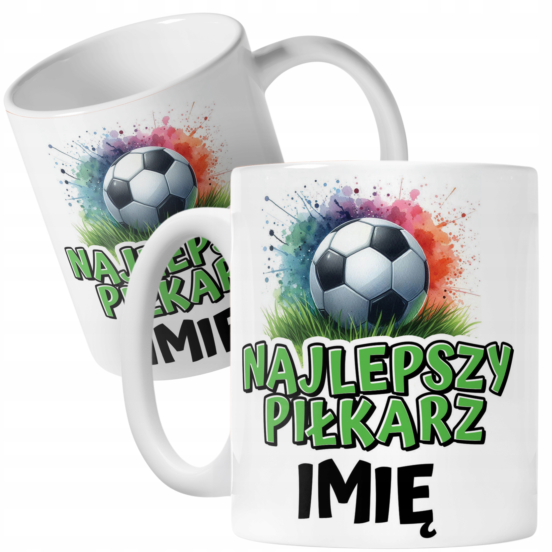 Kubek ceramiczny personalizowany Najlepszy Piłkarz Dla Piłkarza