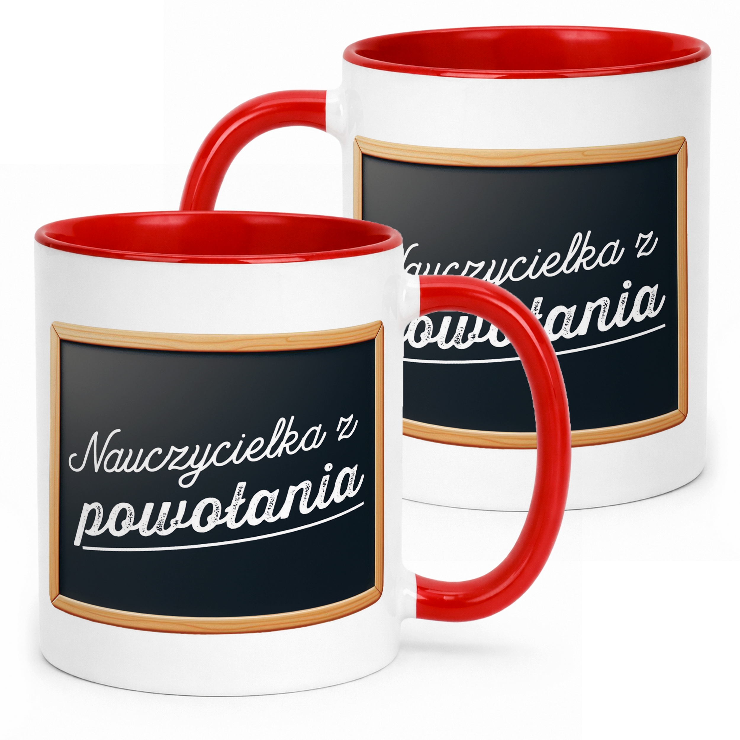 Kubek Czerwony Najlepsza Nauczycielka Dzień Nauczyciela Prezent