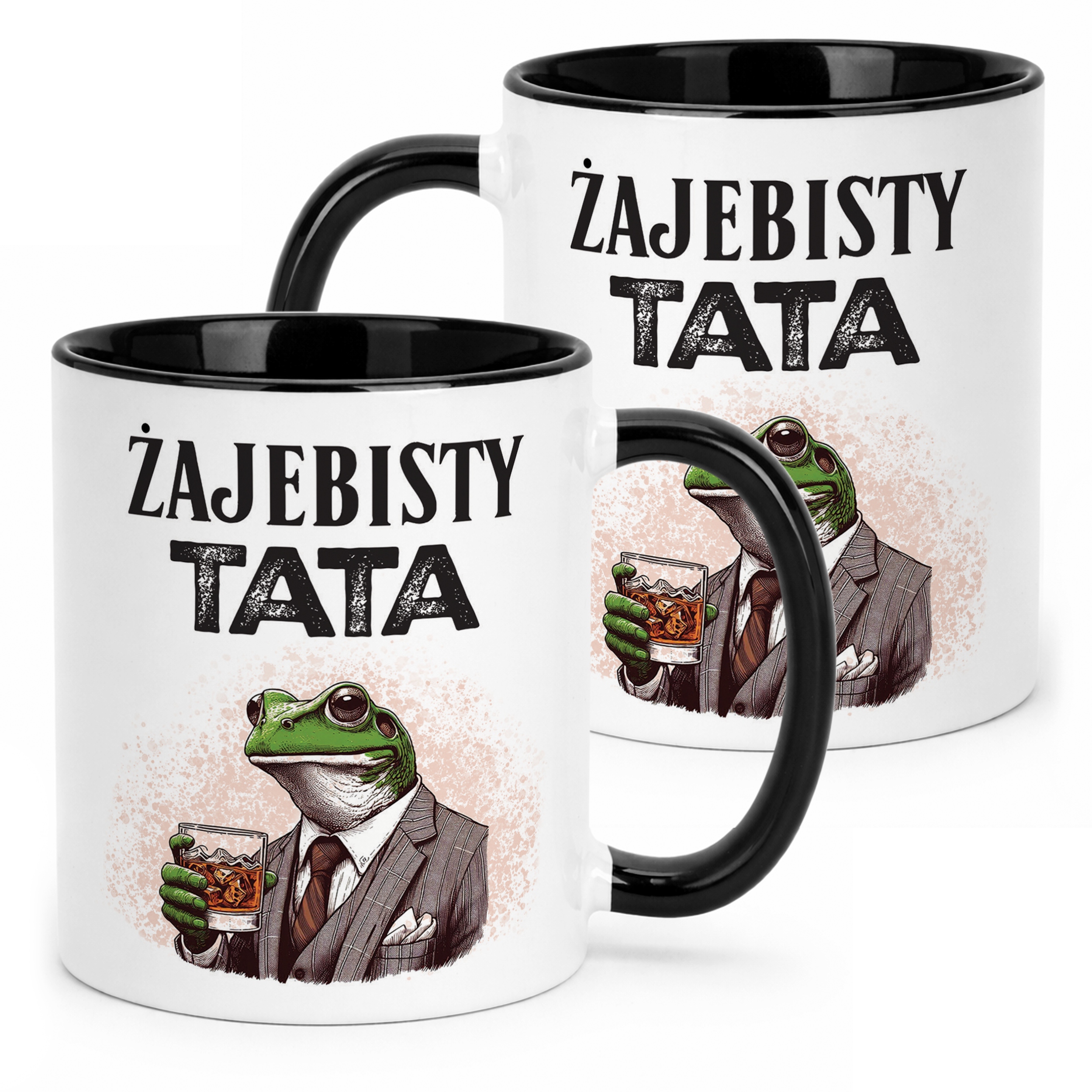 Kubek Czarny Dzień Ojca Dla Taty Żajebisty Tata Prezent
