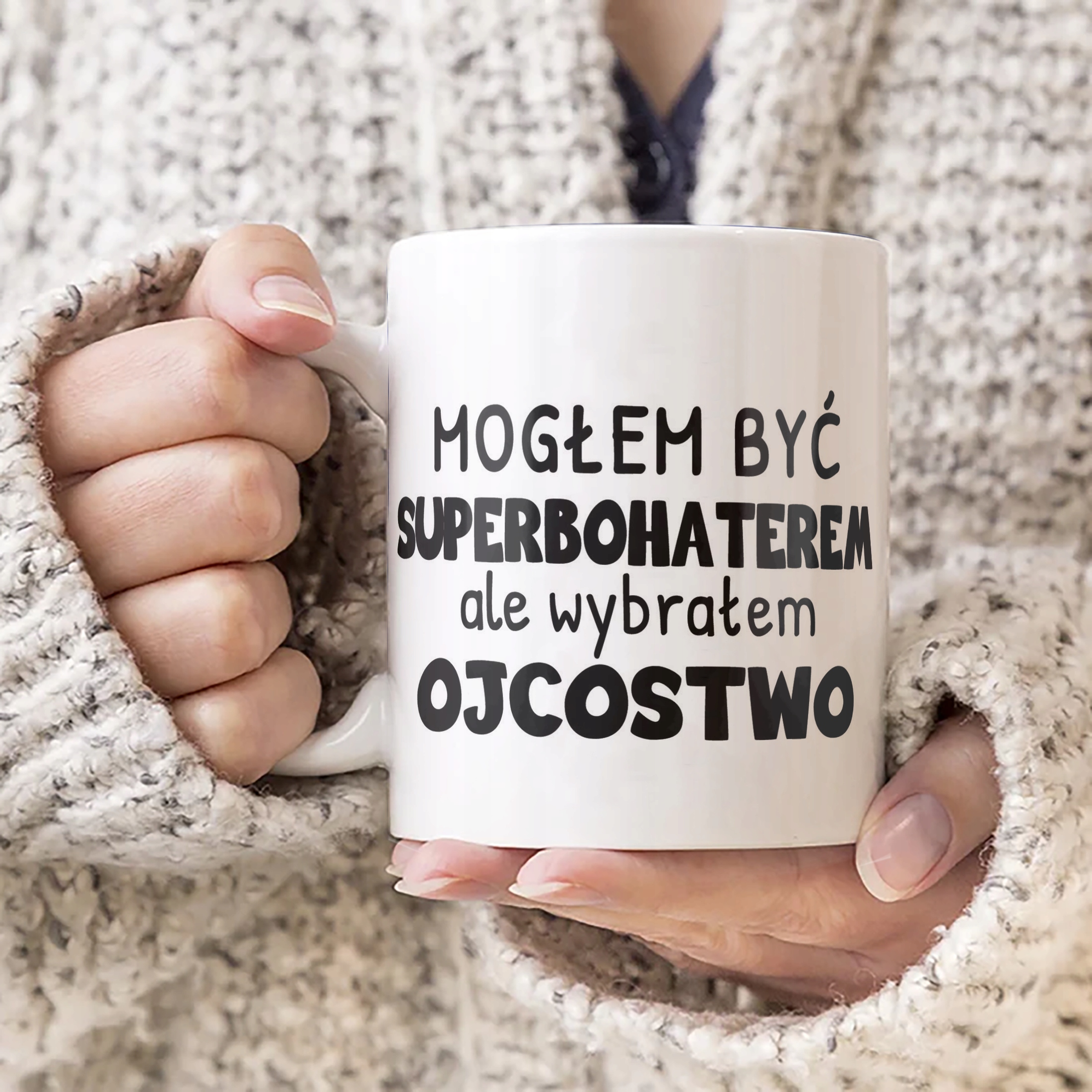 Kubek ceramiczny Dzień Ojca Dla Taty Mogłem Być Superbohaterem