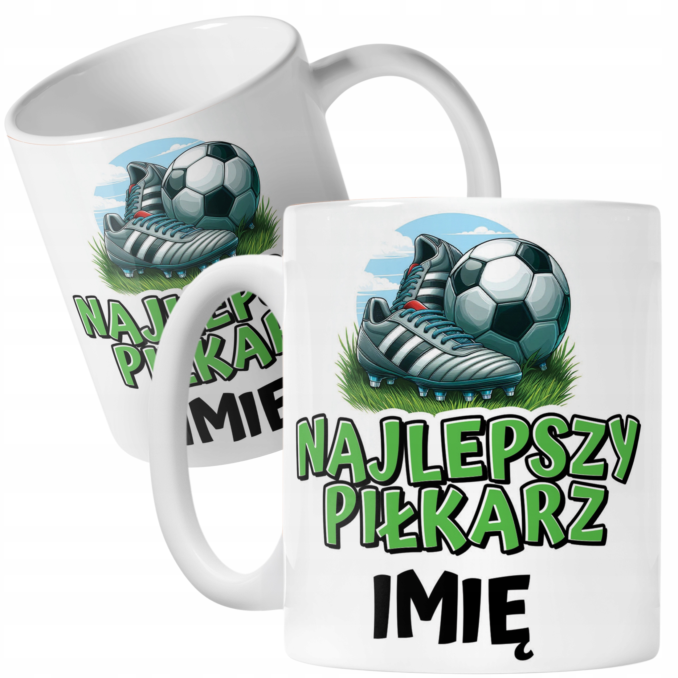 Kubek ceramiczny personalizowany Najlepszy Piłkarz Dla Piłkarza