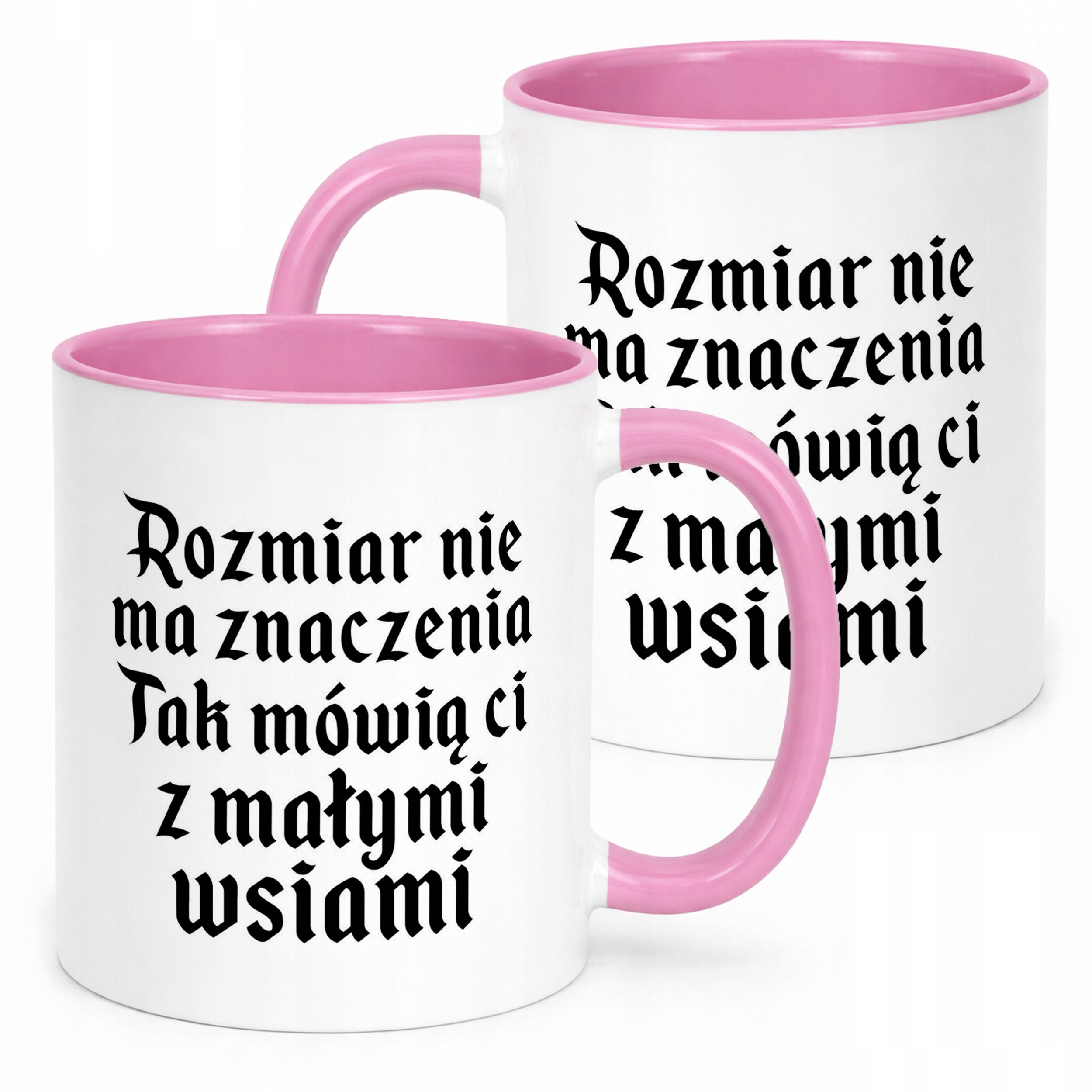 Kubek Różowy 1670 Rozmiar Nie Ma Znaczenia Jan Paweł Prezent