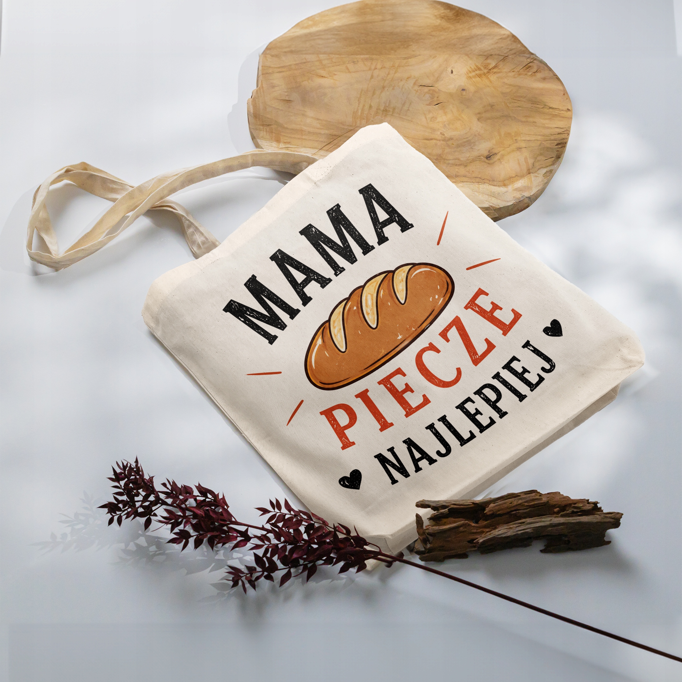Torba bawełniana premium dla mamy prezent na Dzień Matki miły upominek