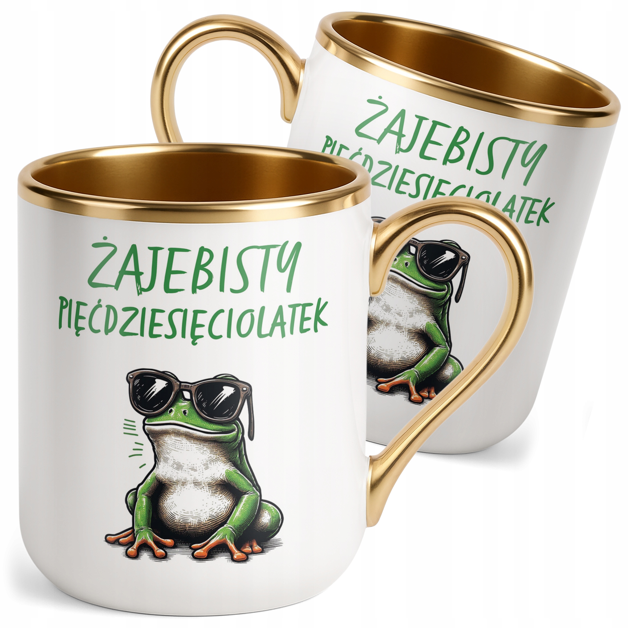 Kubek Premium Złoty Żajebisty 50 Dla Mężczyzny Na Urodziny Prezent
