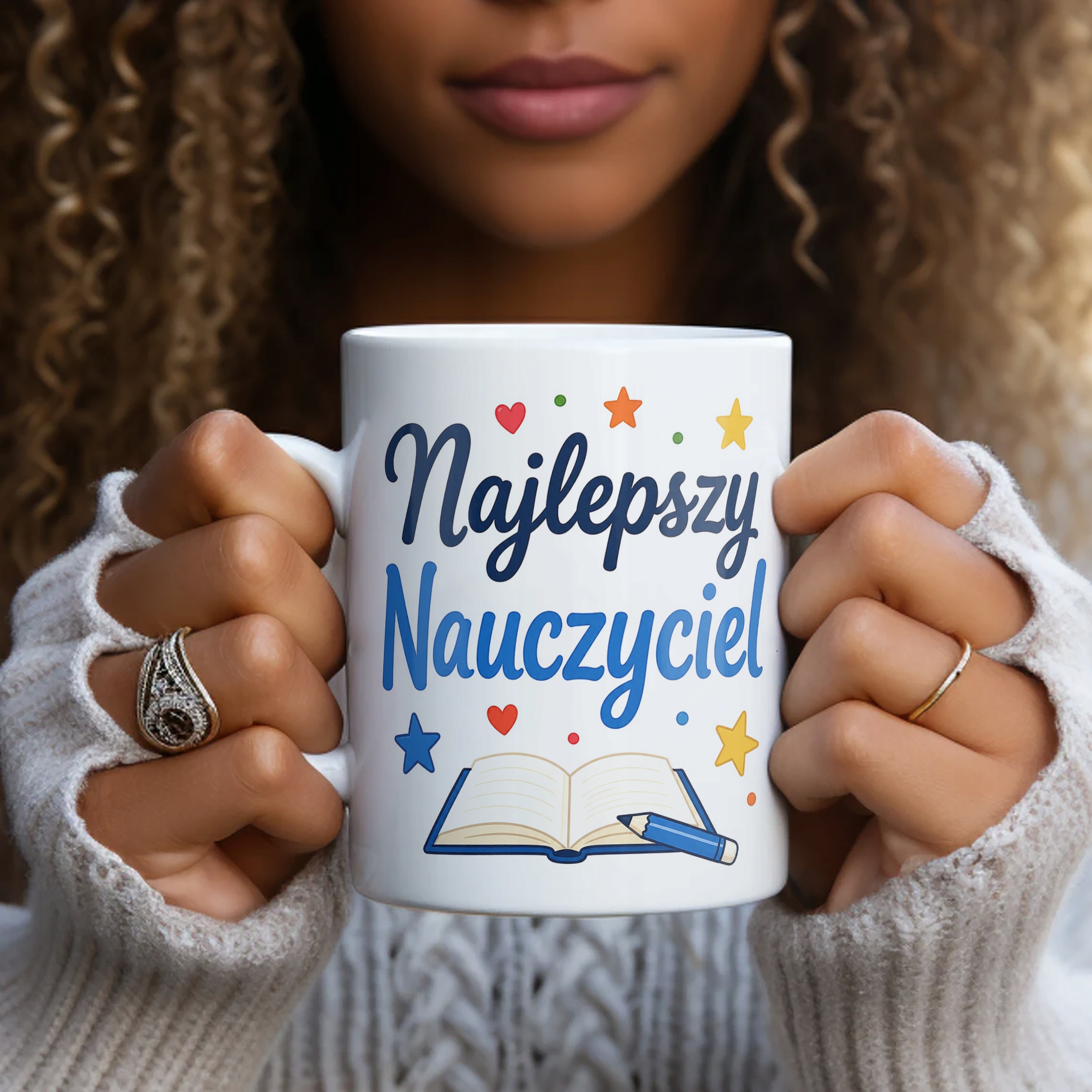 Kubek Dzień Nauczyciela Zakończenie Roku Dla Nauczyciela Prezent Upominek