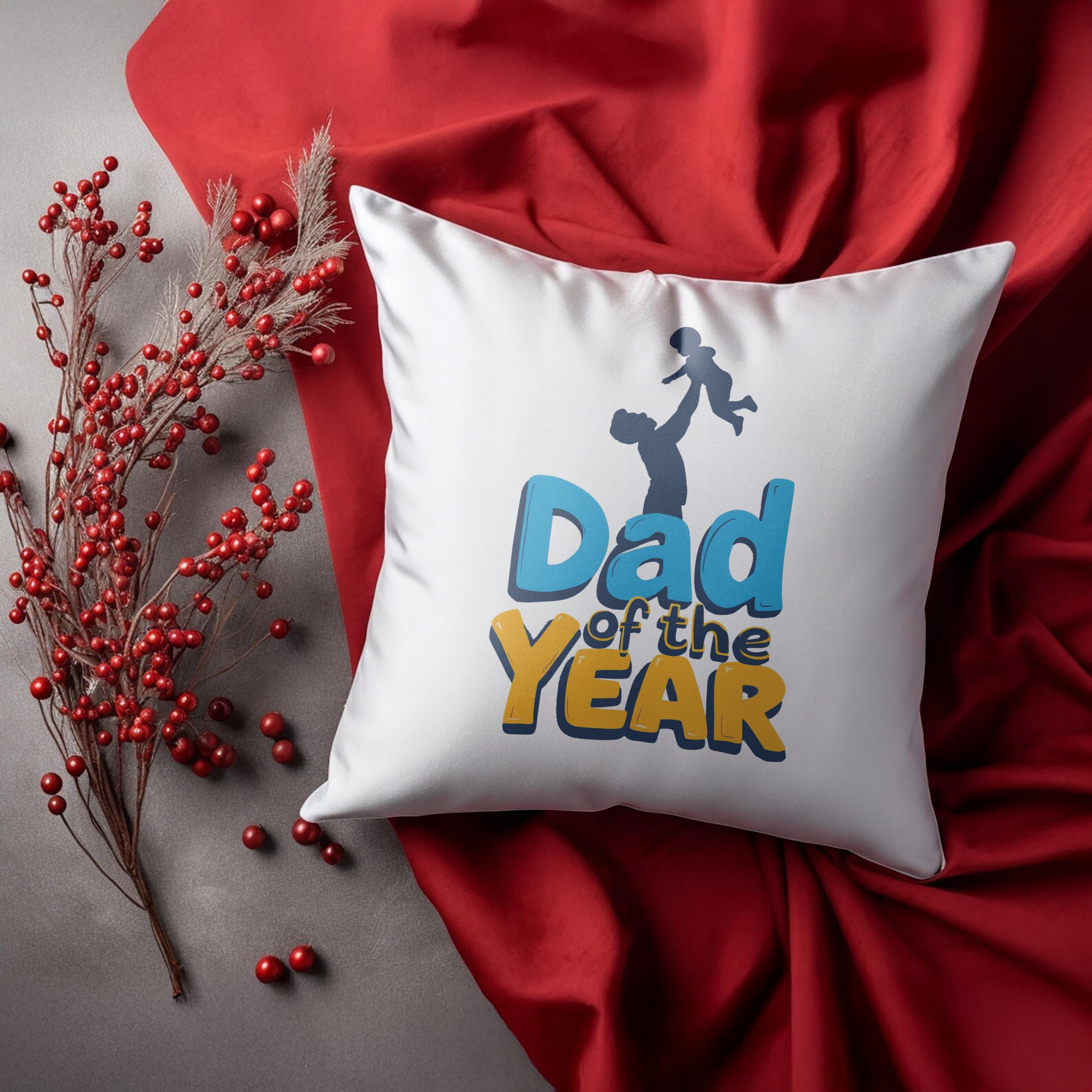 Zestaw Kubek + Poduszka Dzień Ojca Dla Taty Dad Of The Year Prezent