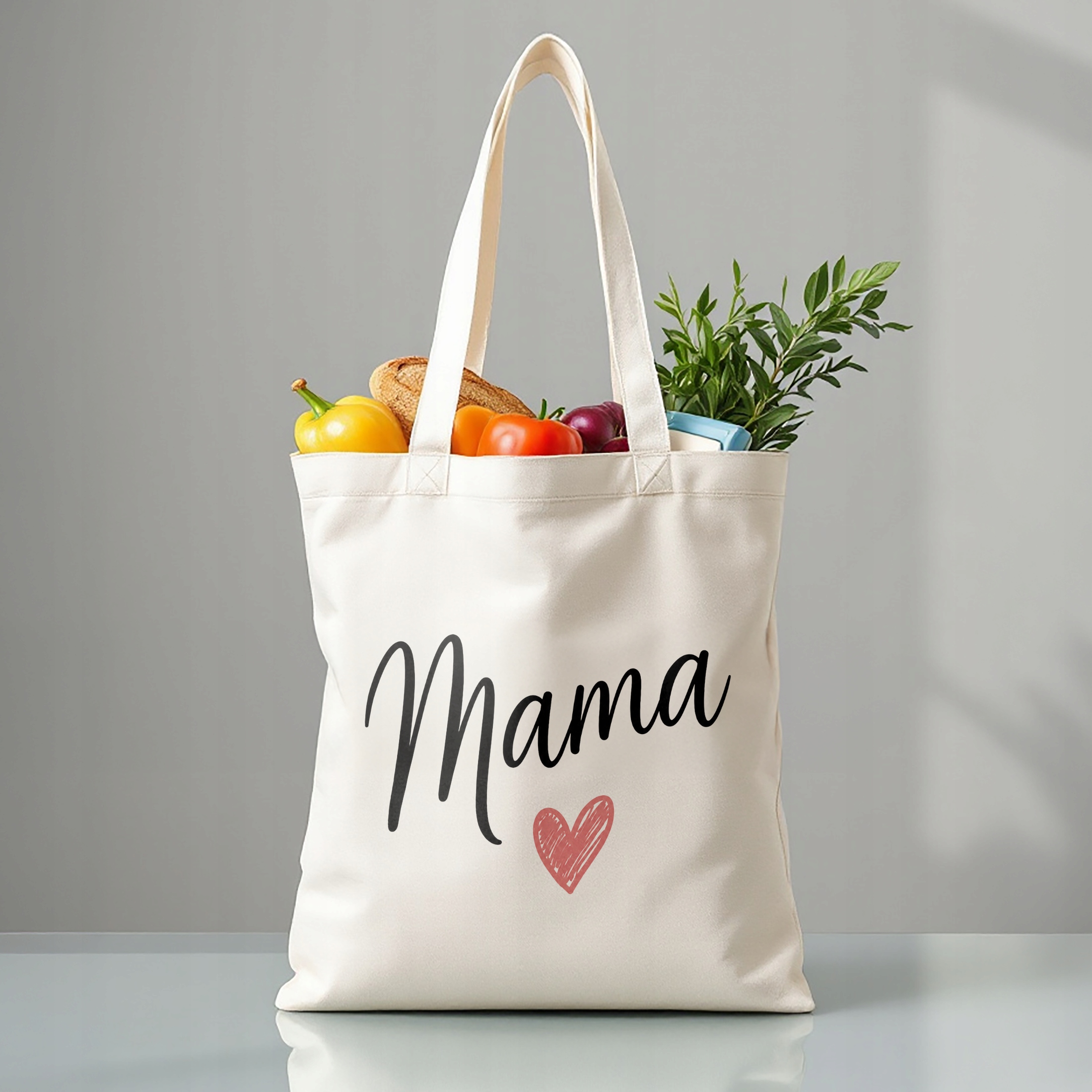 Prezent na Dzień Matki torba bawełniana premium dla mamy torba na zakupy