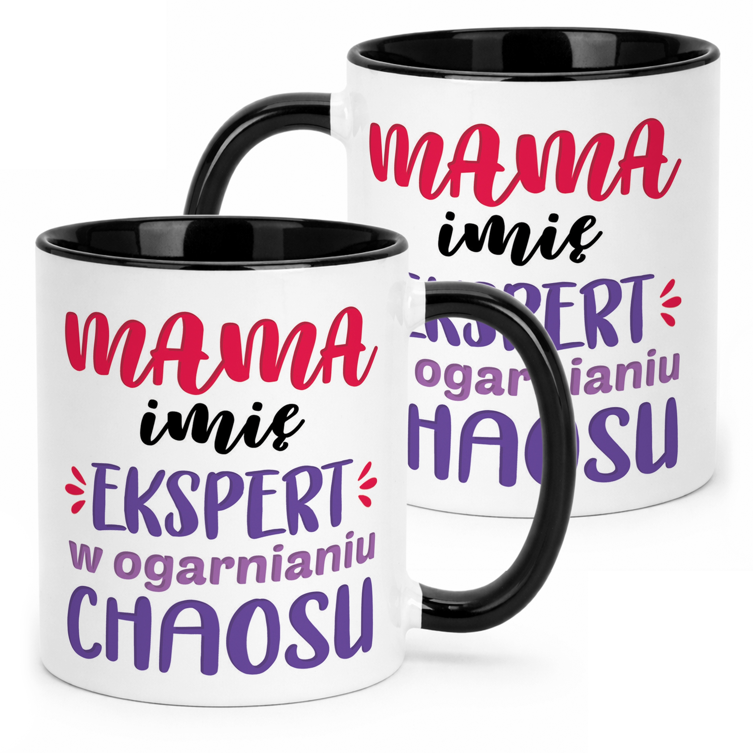 Kubek Czarny Personalizowany Dzień Matki Dla Mamy Prezent Upominek
