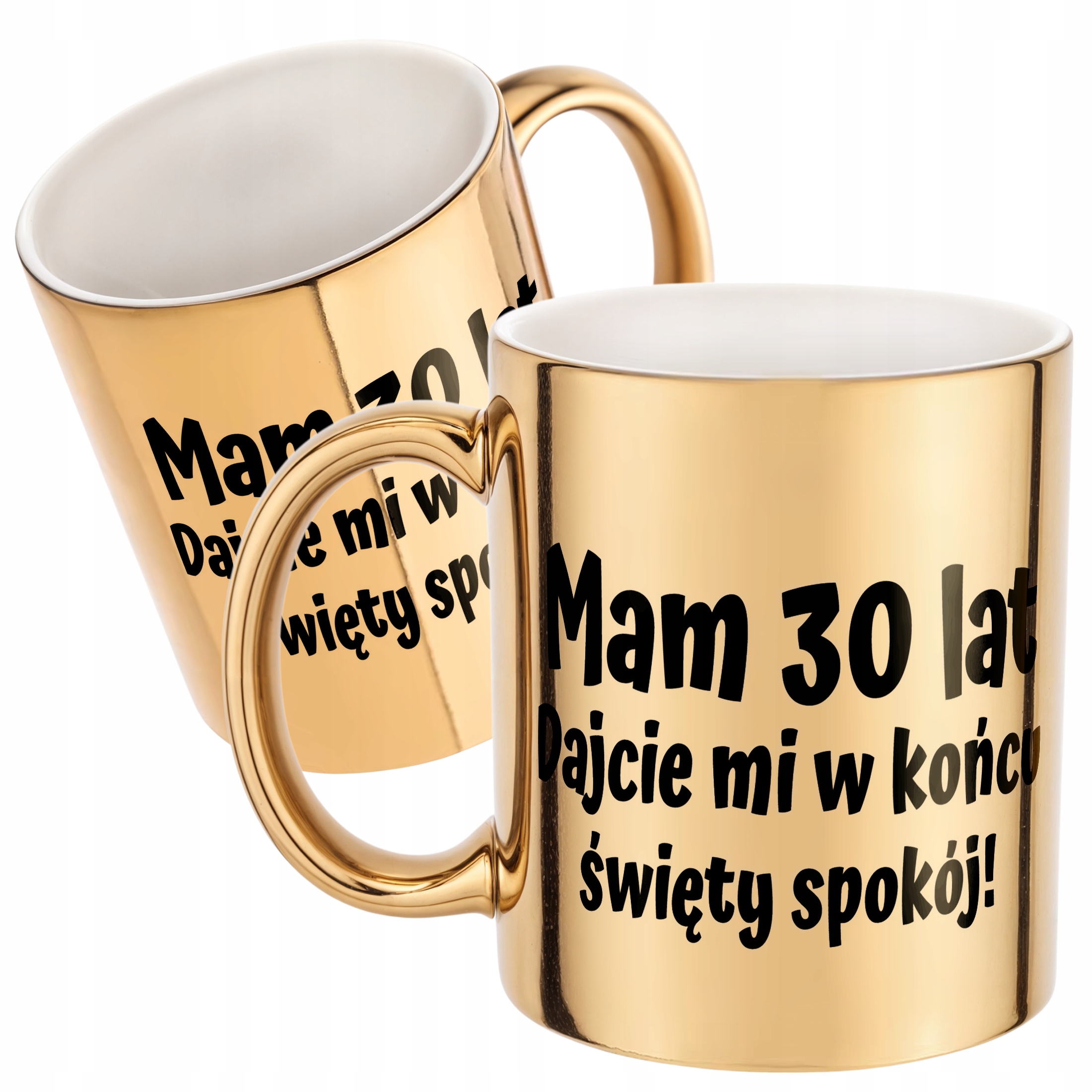 Złoty kubek Mam 30 Lat Na Urodziny Prezent Upominek